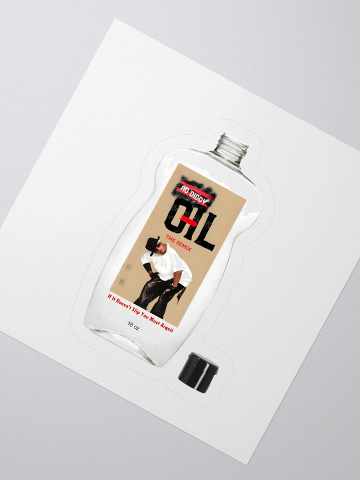 No Diddy Oil Bottle Sticker product image (4)