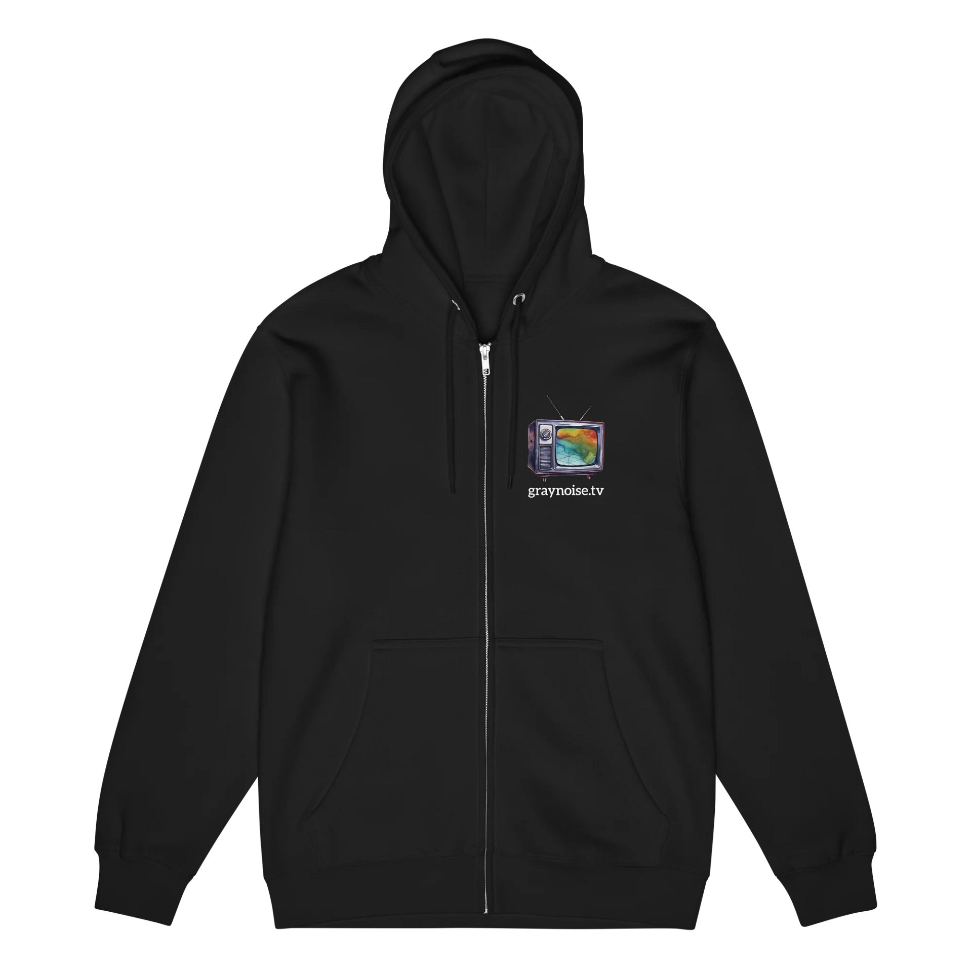 Graynoise Color Grid TV Logo Zip-up Hoodie - Lane Seven product image (6)