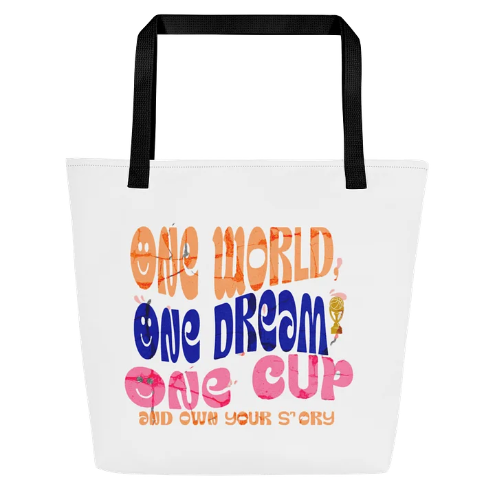 Colorful Retro Logo Tote Bag product image (2)