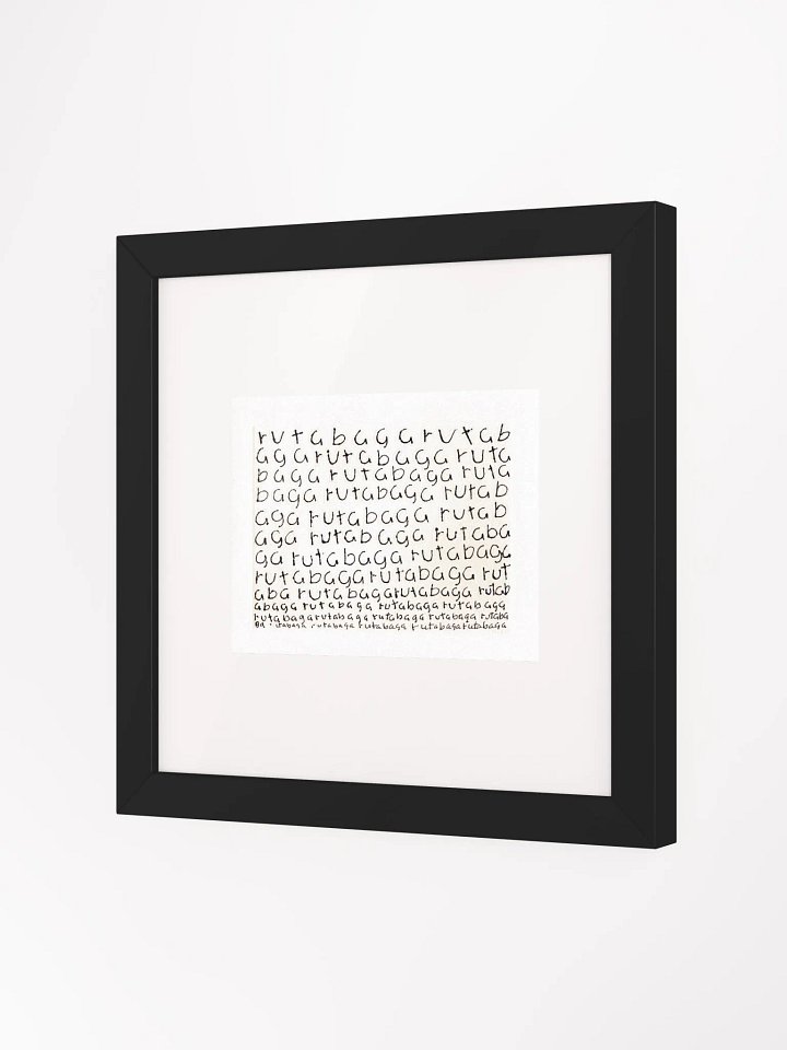 rutabaga Panel Card Print Framed product image (2)