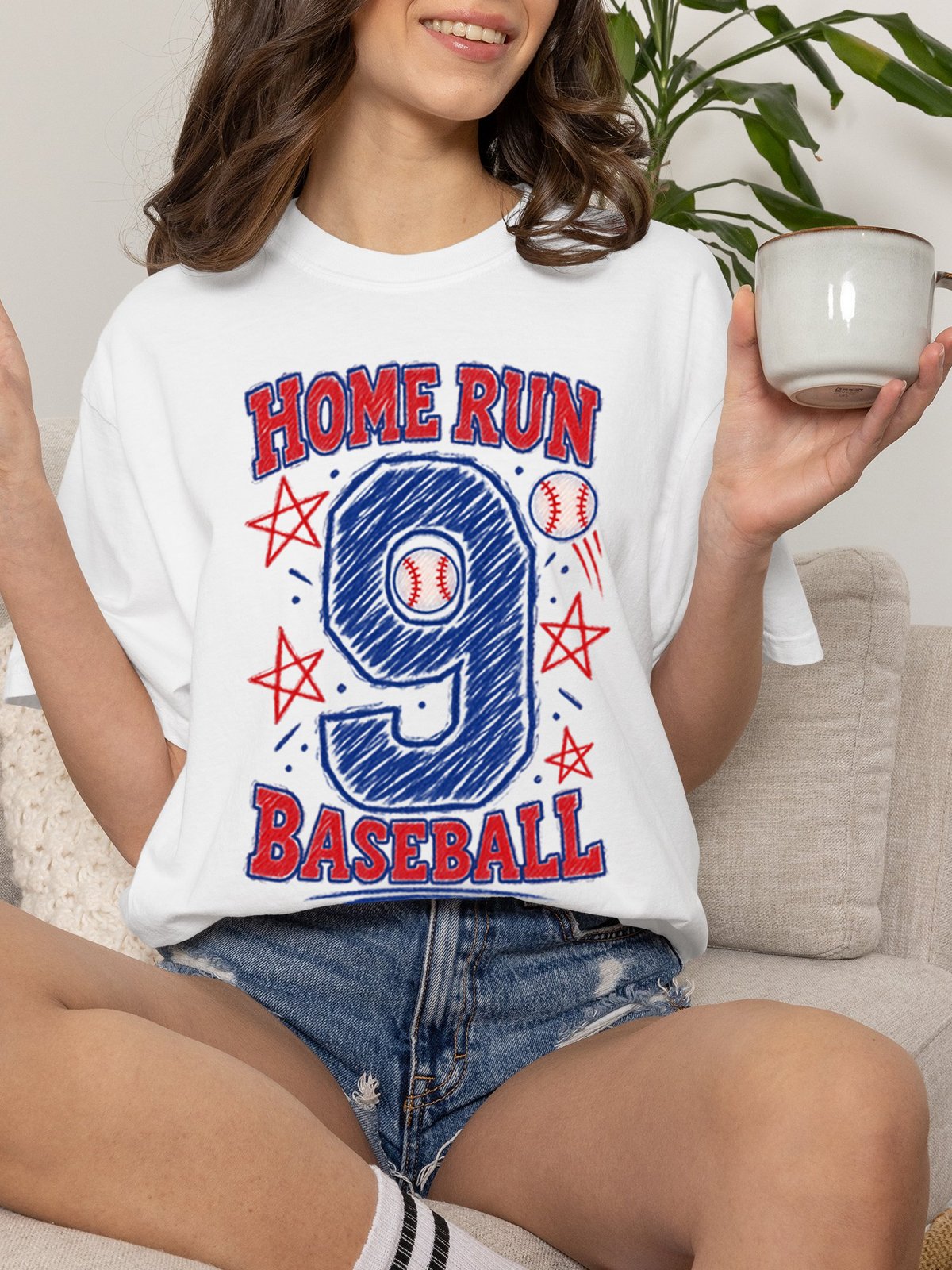 Home Run Baseball Comfort Colors Unisex T-Shirt product image (2)
