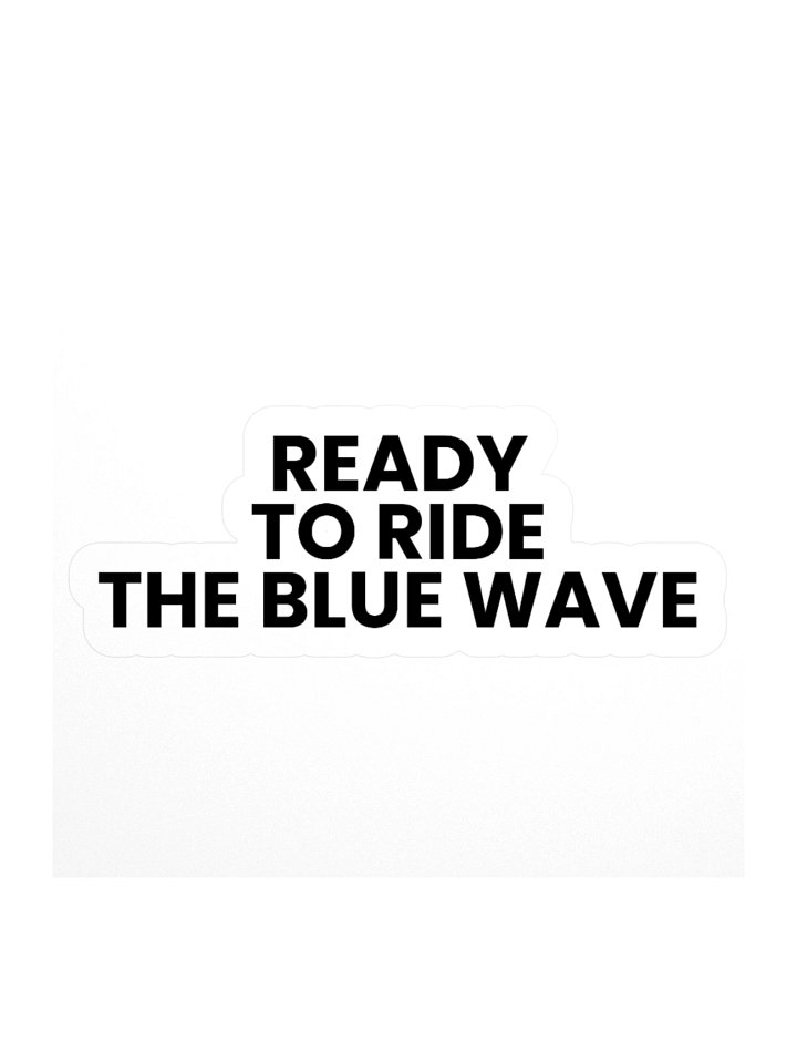 Blue Wave Stickers Choice of Three Sizes product image (1)