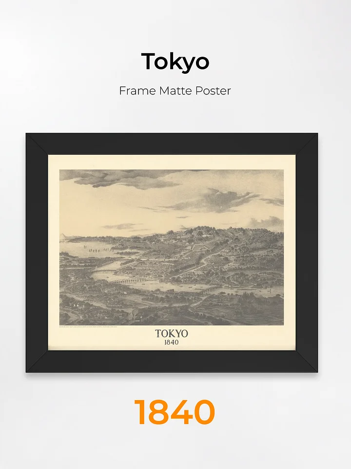 Tokyo 1840 (Framed Poster Print) product image (1)