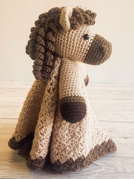Horse Lovey Crochet Pattern Harry and Harriet Comforter PDF Pattern - Crafting Happiness product image (5)