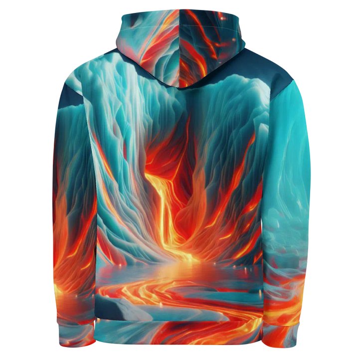 Fire and Ice - Vivid Glacial Lava Cascade #2 product image (2)