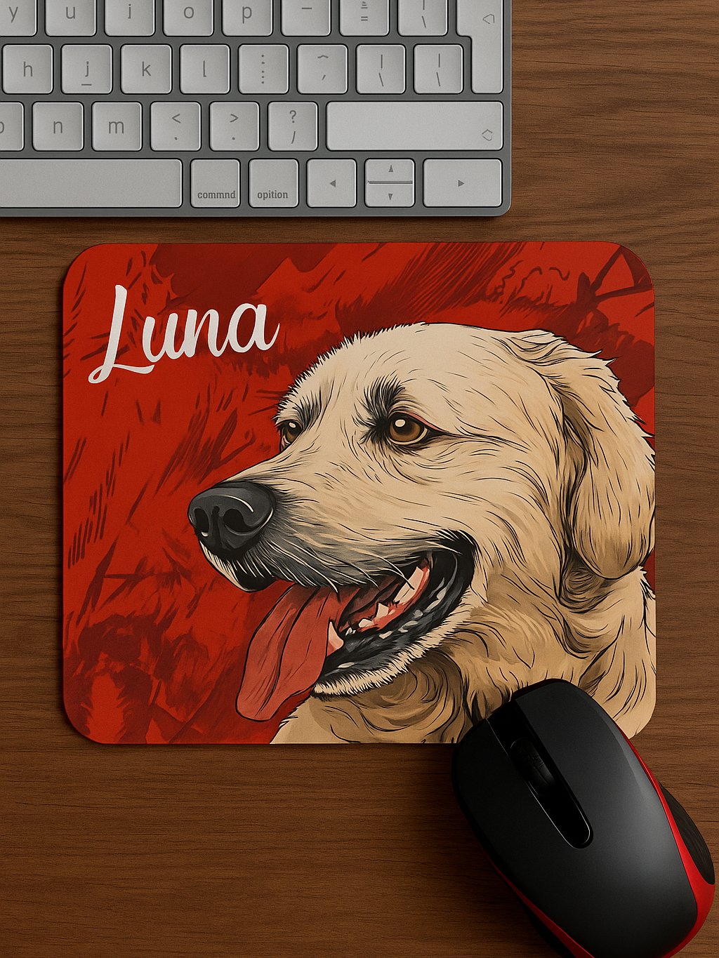 YOUR BEST FRIEND! / CLASSIC MOUSE PAD WITH PERSONALIZED NAME product image (1)