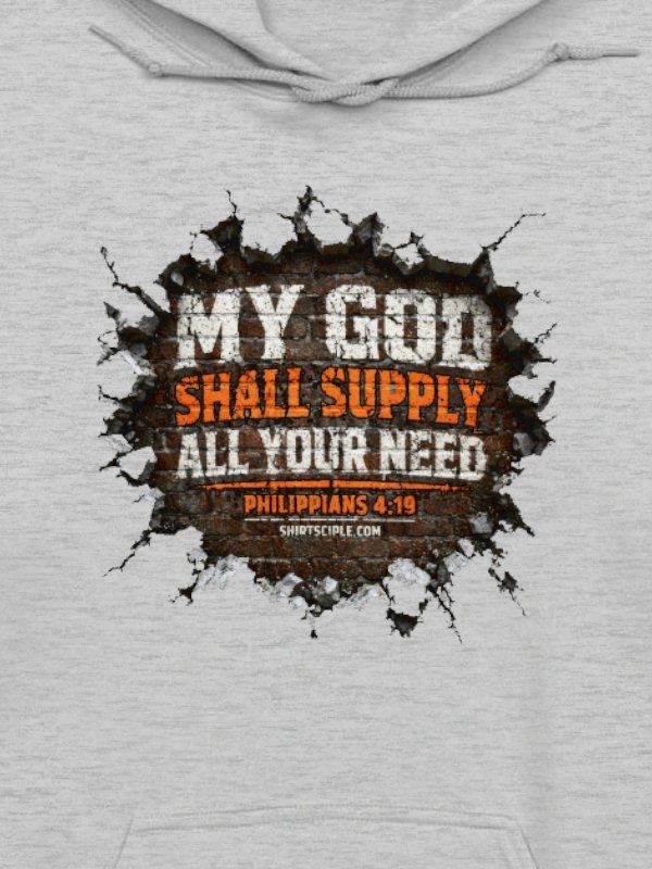 My God Shall Supply All Your Need Hoodie product image (2)