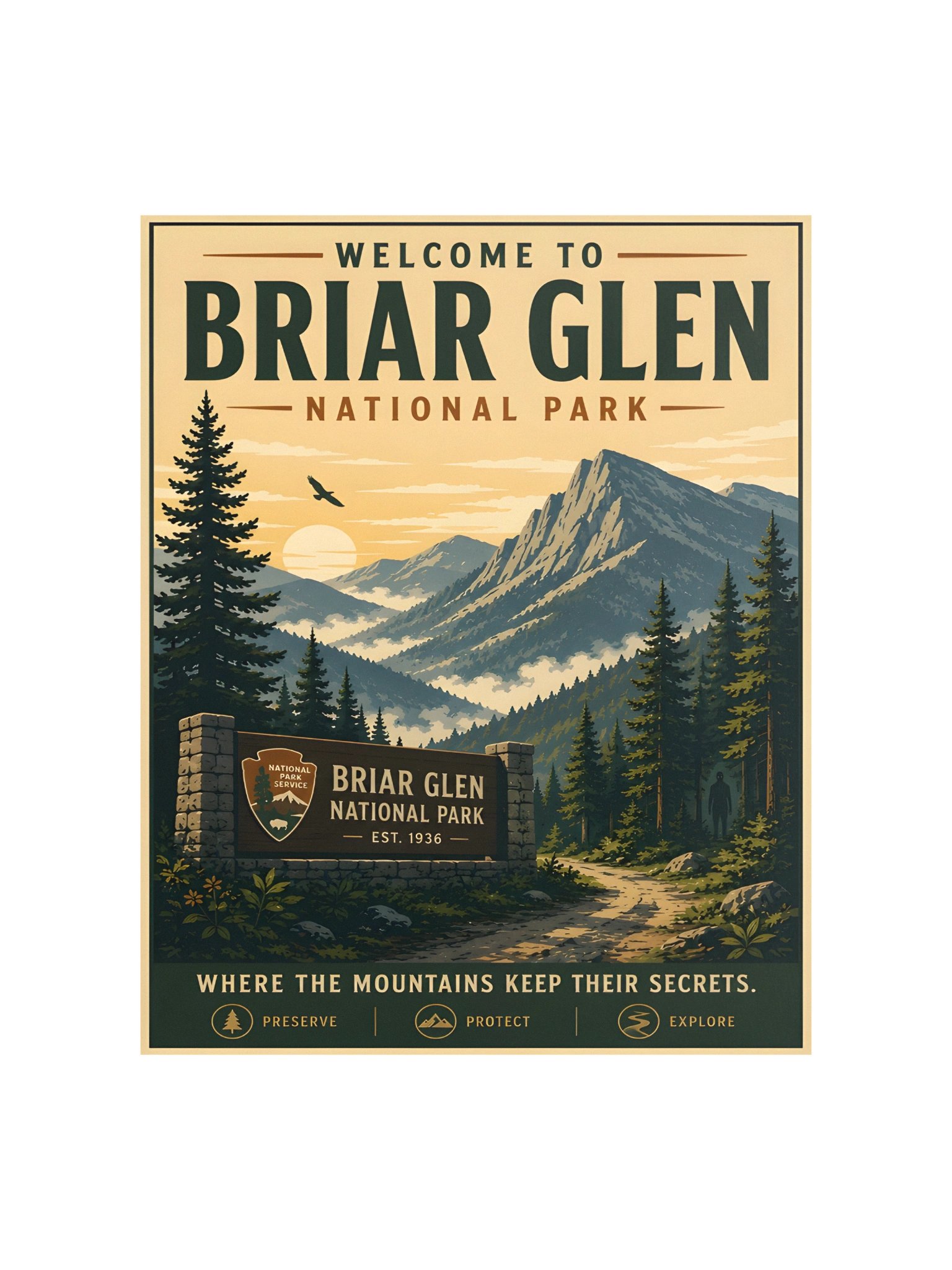 Briar Glen National Park – Vintage Travel Poster product image (1)