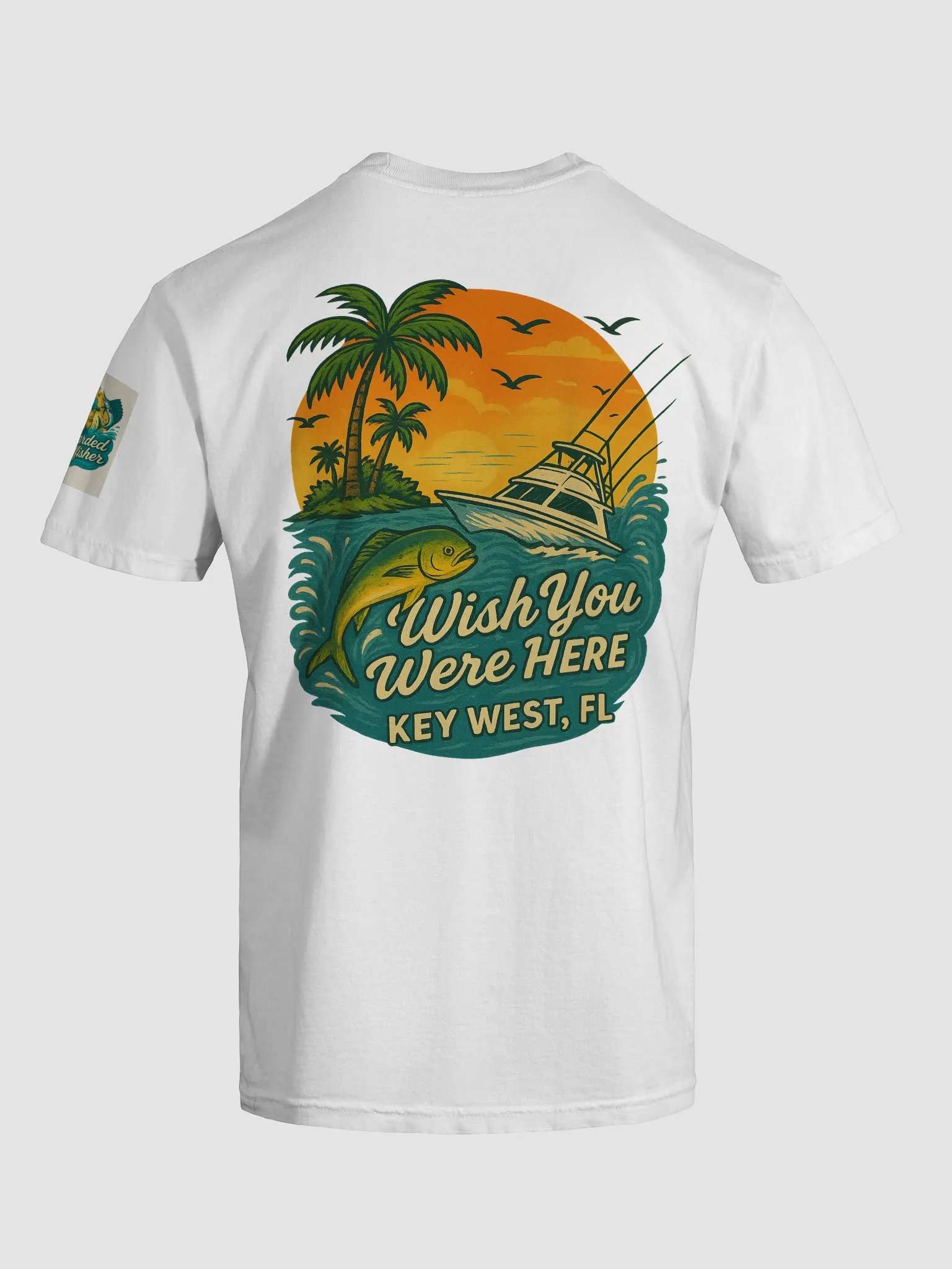 Tropical Sunset Postcard T-Shirt product image (5)