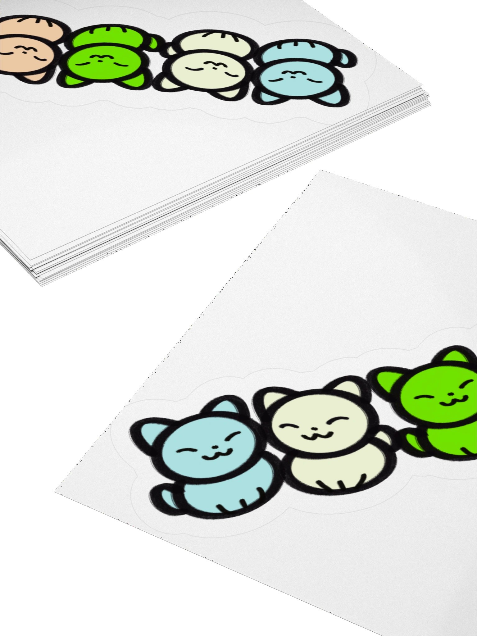 Chibi Sub Kitties Sticker product image (11)