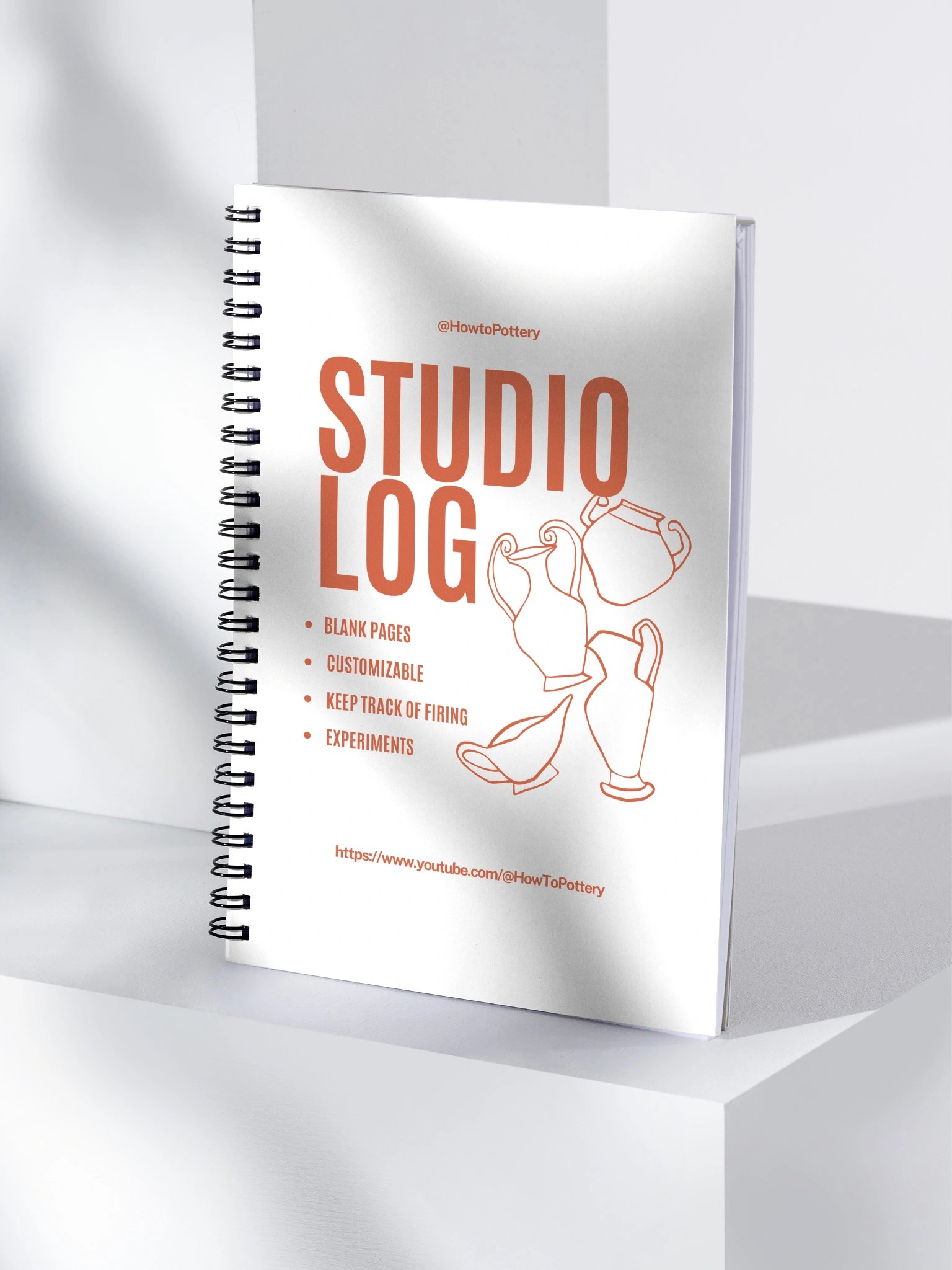 Pottery Studio Log Spiral Notebook product image (4)