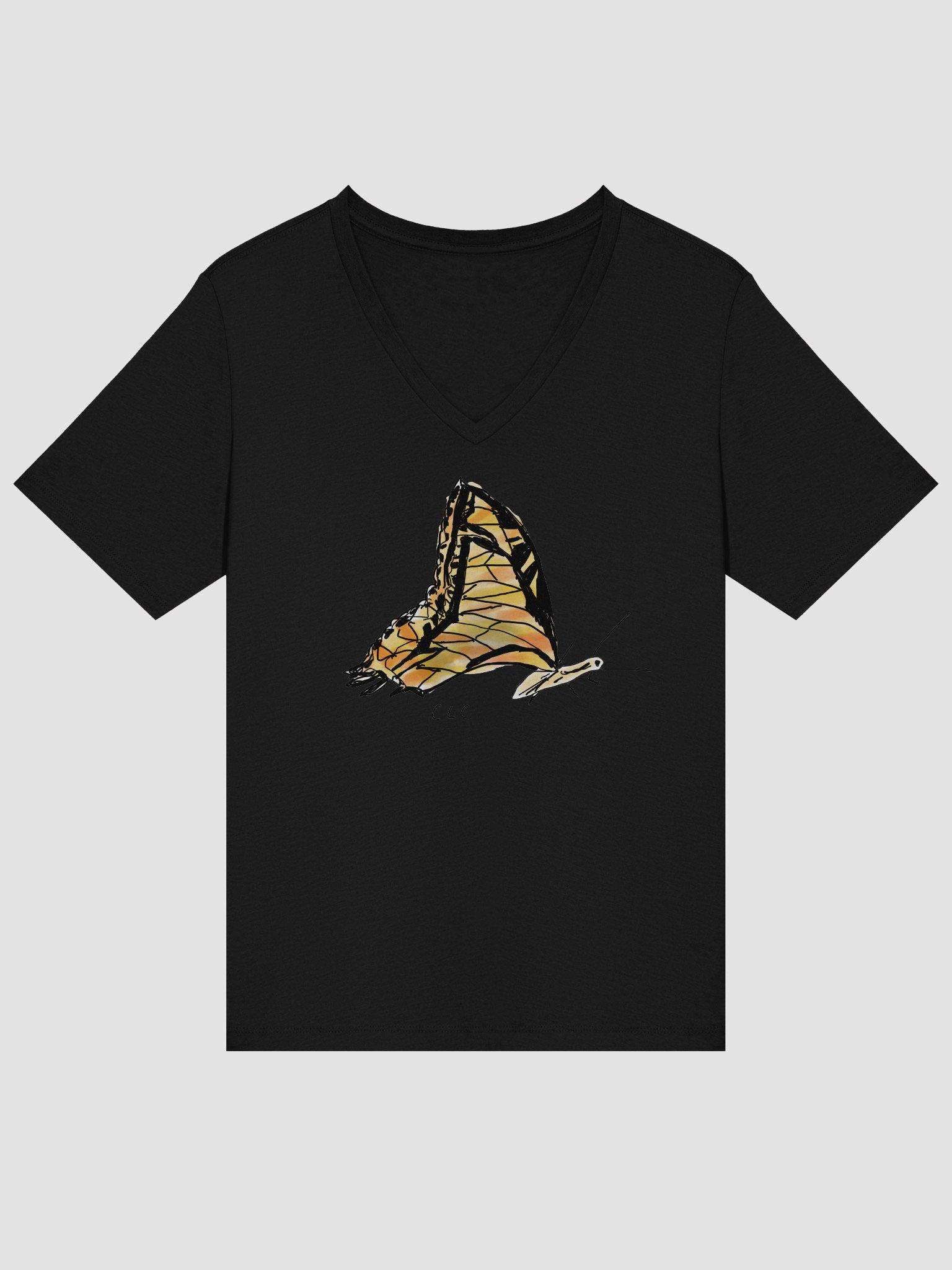 Butterfly Relaxed V-Neck Tee product image (14)