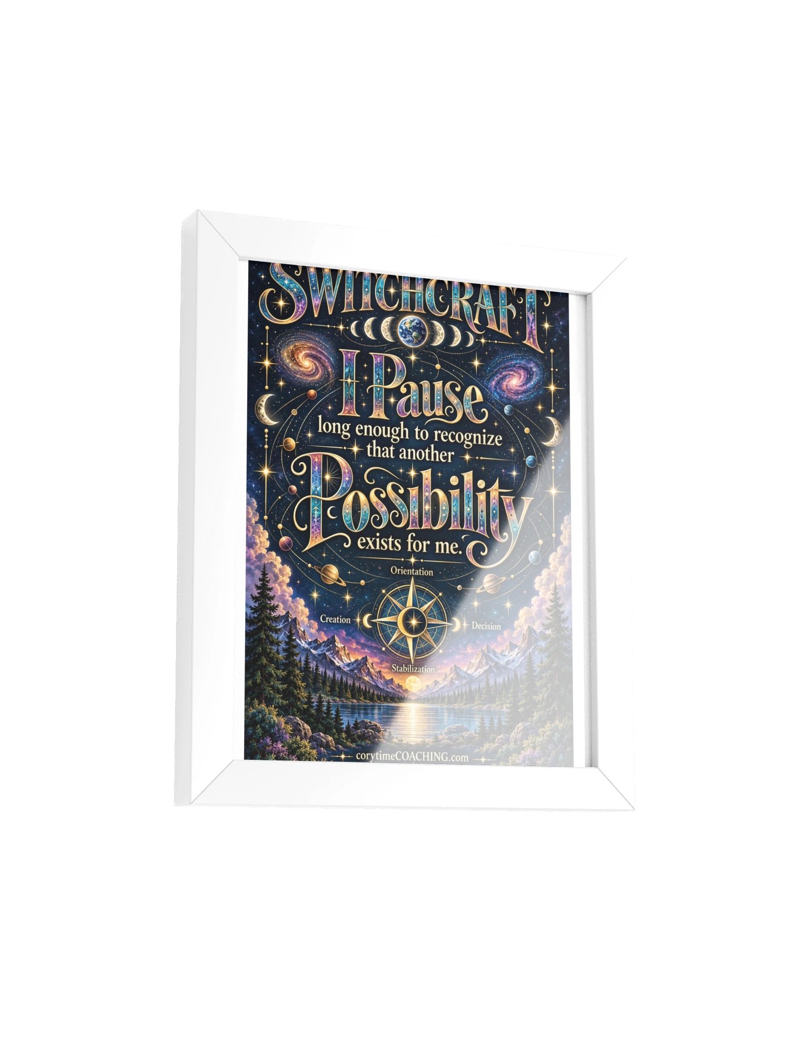 corytimeCOACHINGmerch SWITCHCRAFT Framed High-Quality Matte Poster product image (2)