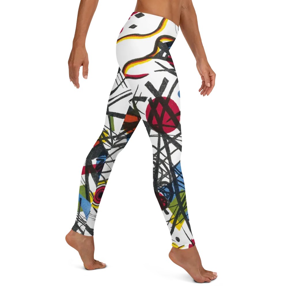 Abstract Lithographic Pattern Design leggings - V3 product image (5)