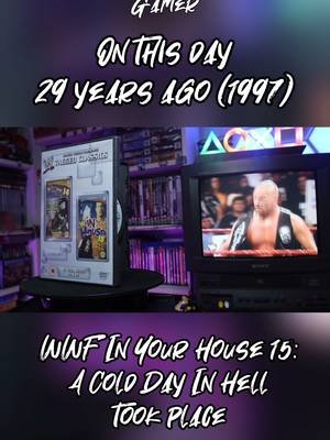 On this day 29 years ago (1997), WWF In Your House: A Cold Day In Hell took place at the Richmond Coliseum in Richmond, Virginia. ⠀⠀⠀⠀⠀⠀⠀⠀⠀ Some PHENOMENAL matches... if they were on a show 2 or 3 years later. Rock and Mankind, Austin and Taker, these are matches that should make a show, but they just don't do quite enough at this point. The Ahmed Johnson/Nation Gauntlet Match is a bit of a slog, and pre-DX Hunter Hearst Helmsley hasn't quite hit his stride. Ken Shamrock makes his in-ring debut against Vader, where he actually breaks Vader's nose with some knee strikes... Oof! ⠀⠀⠀⠀⠀⠀⠀⠀⠀ Match card: Hunter Hearst Helmsley (w/ Chyna) vs Flash Funk, Mankind vs Rocky Maivia, Ahmed Johnson vs The Nation Of Domination (Crush, Farooq & Savio Vega) in a Gauntlet Match, Ken Shamrock vs Vader in a No Holds Barred Match. ⠀⠀⠀⠀⠀⠀⠀⠀⠀ The show was main evented by The Undertaker defending his WWF Heavyweight Championship against 