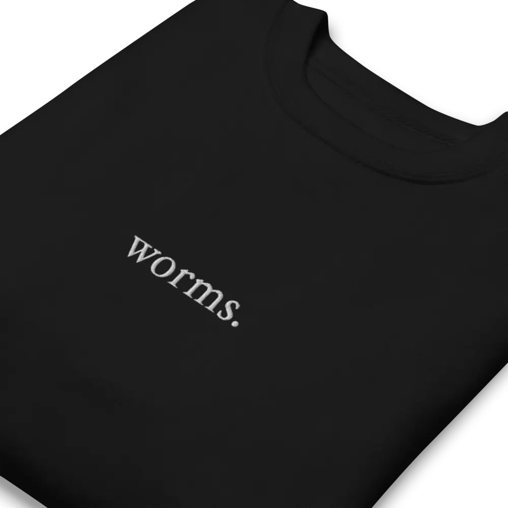 Embroided worms. Sweatshirt product image (3)