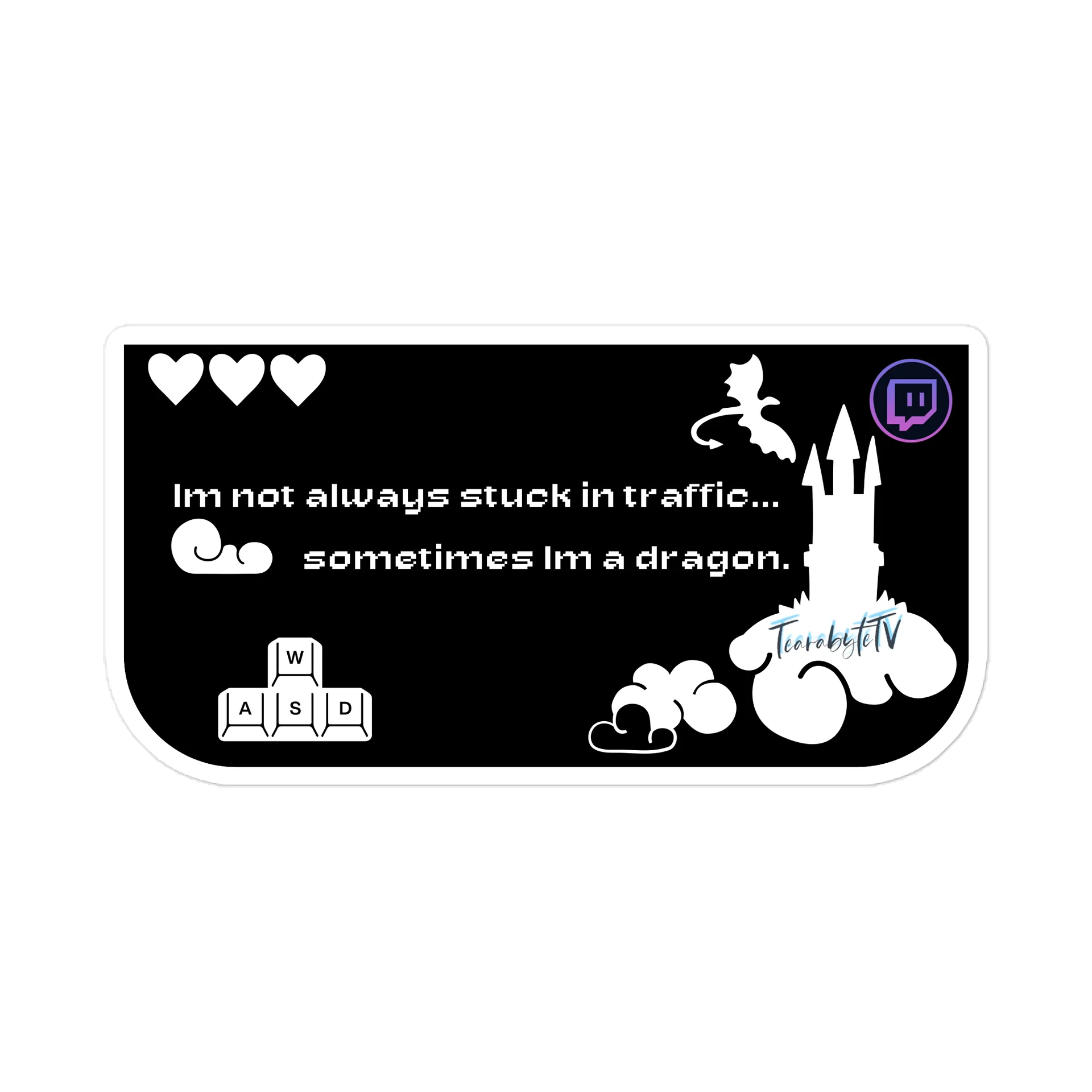 Sometimes Im a Dragon Bumper Sticker product image (1)