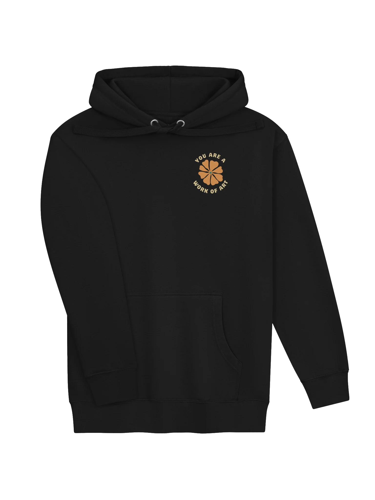You Are a Work of Art Hoodie | Inspirational Floral Hoodie | Positive Affirmation Hoodie | Self Love Gift | Artist Gift product image (24)
