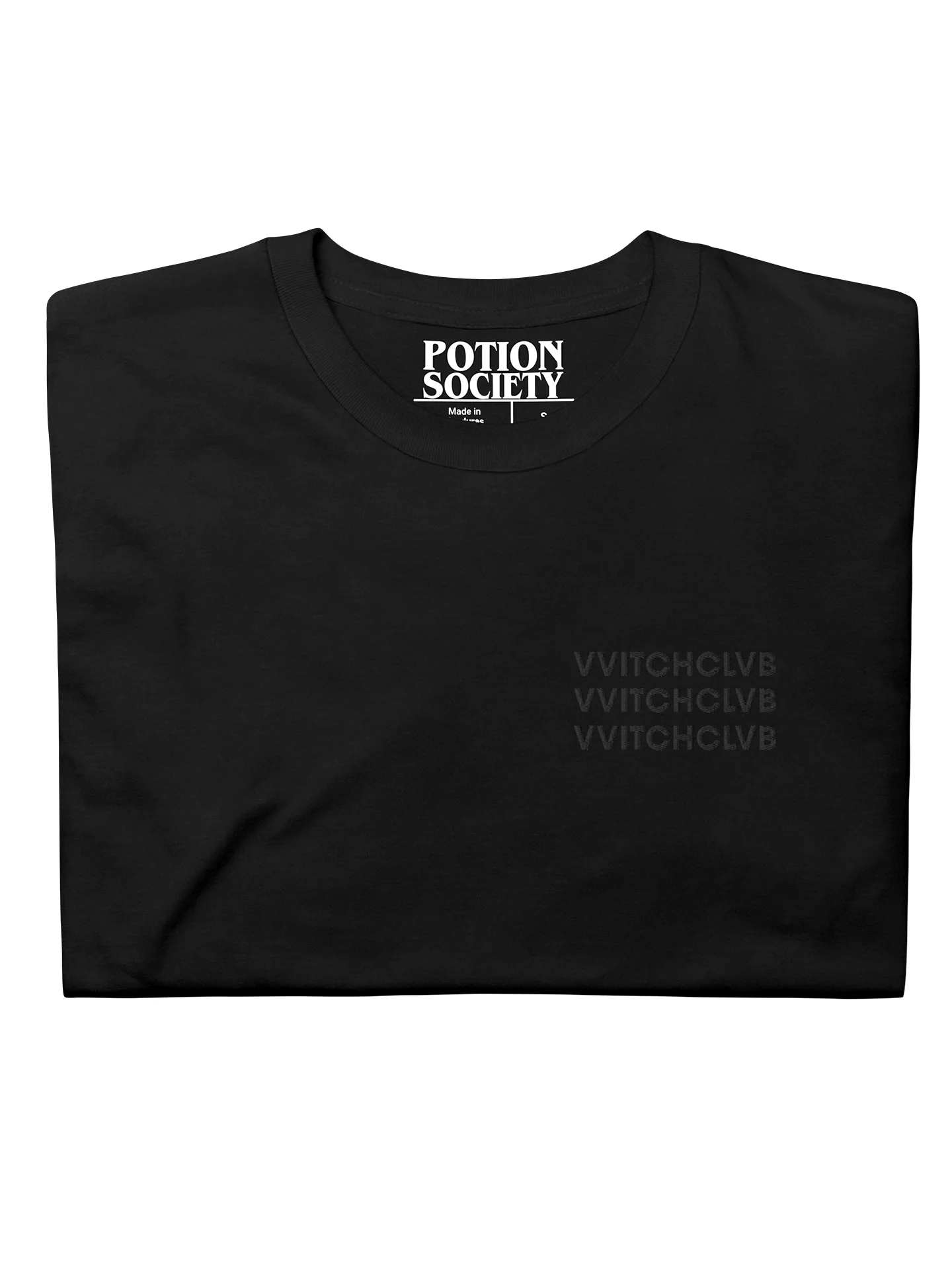 VVITCHCLVB - "Blackened" Embroidered T-Shirt product image (2)