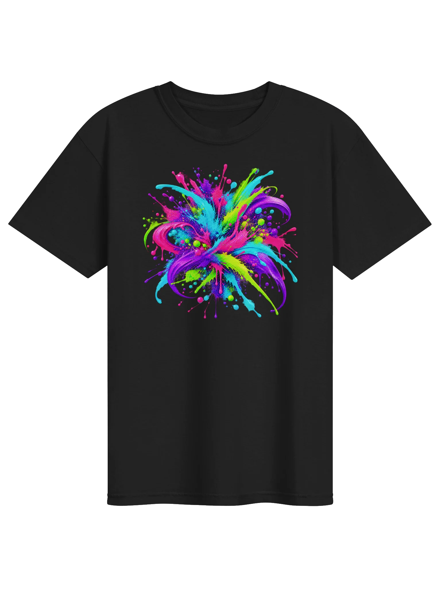 Unity Unleashed Neon Paint-Splatter T-Shirt — Individuality • Diversity • Brotherhood product image (2)