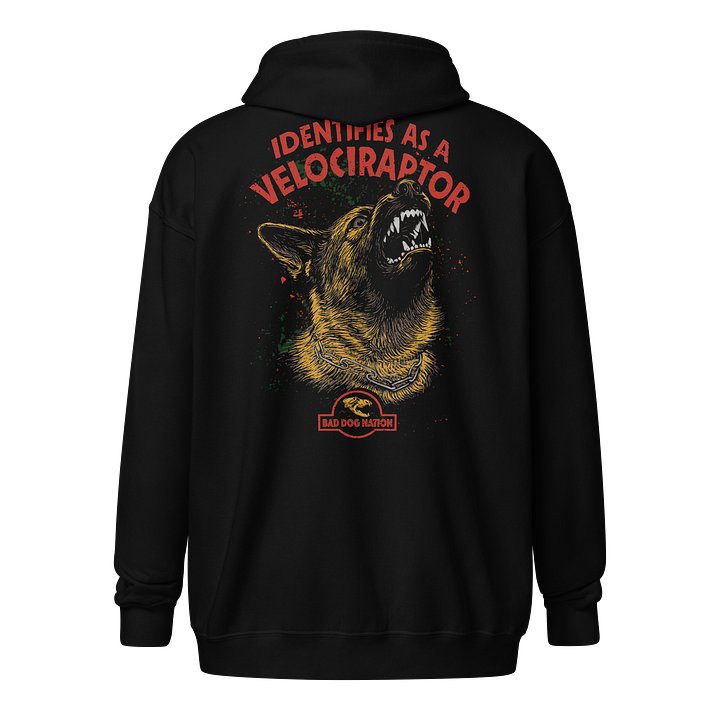 Identifies as a Velociraptor - Adult Unisex Zip Hoodie product image (1)
