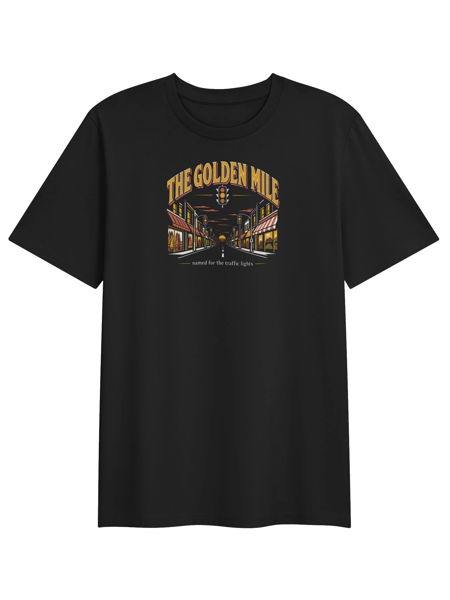 The Golden Mile (Organic Tee, Front) product image (1)