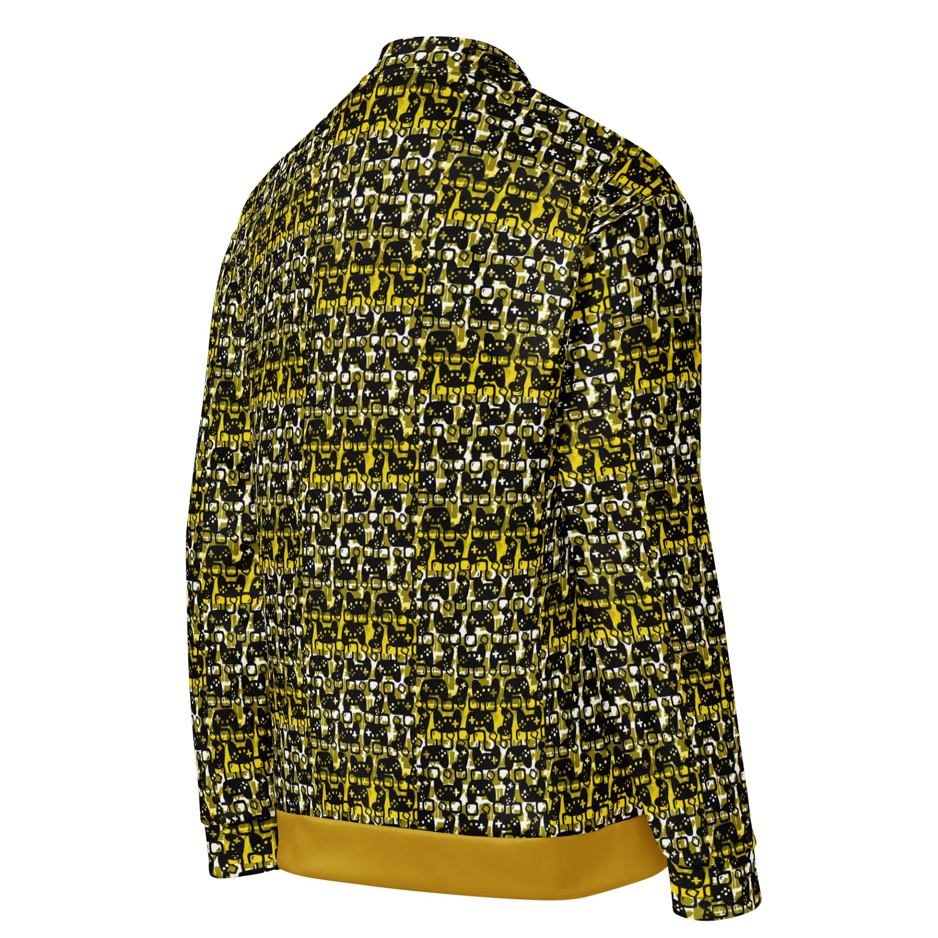 Story Lover Unisex Bomber Jacket (Gold and Black) product image (4)