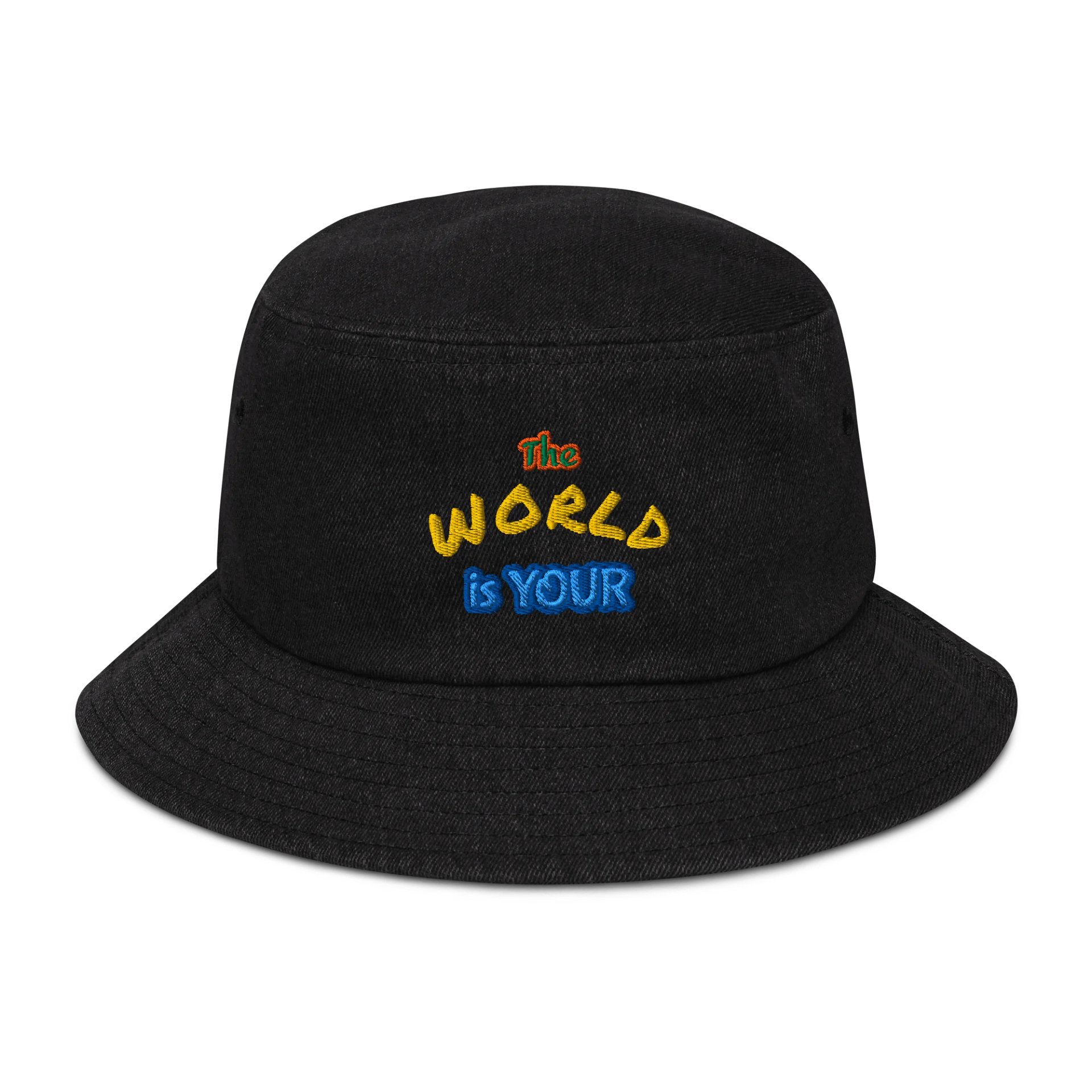 The World is YOUR Denim Bucket Hat product image (1)
