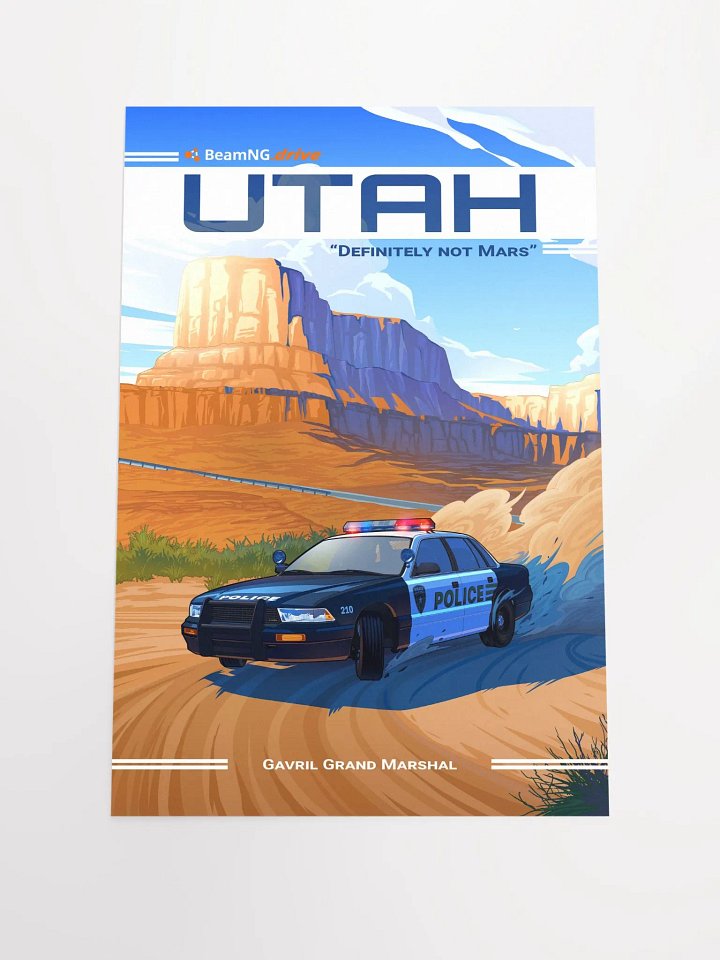 Utah Stylized Poster product image (1)