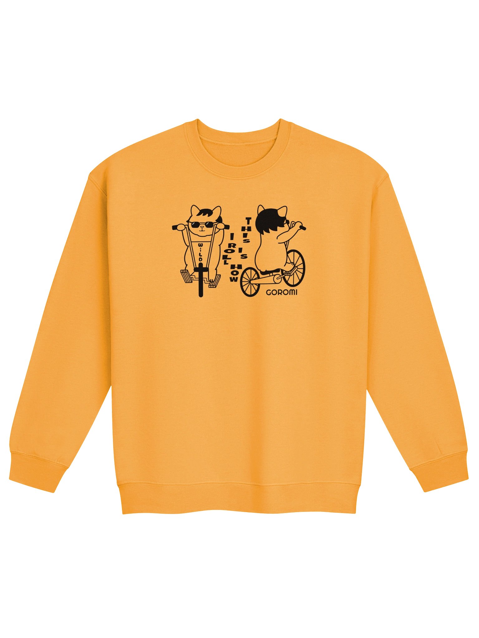 Goromi the Cat (Wild Biker) - Unisex Adult Sweatshirt product image (1)