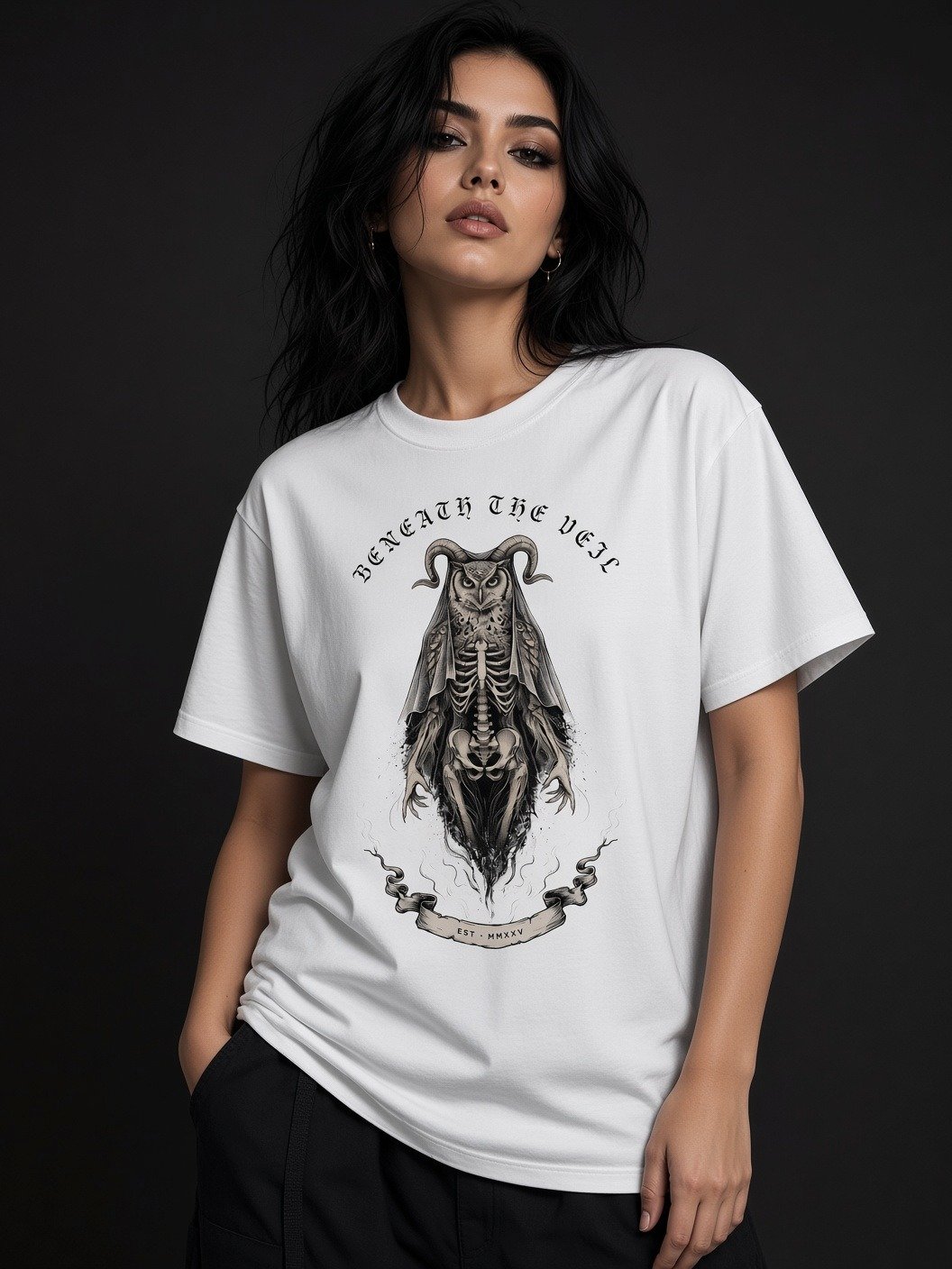 Beneath The Veil // Horned Nocturnal Heavyweight Tee product image (25)