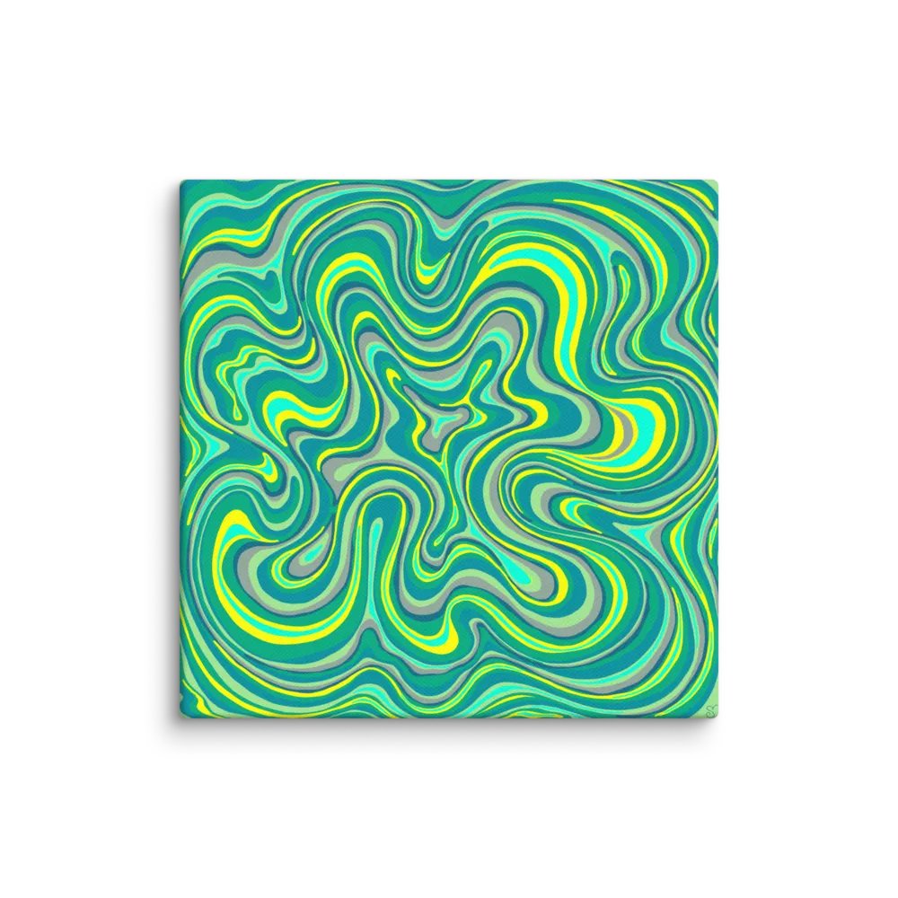 Psychedelic Canvas - Swirling Abstract Art - Stone No. 7 product image (1)