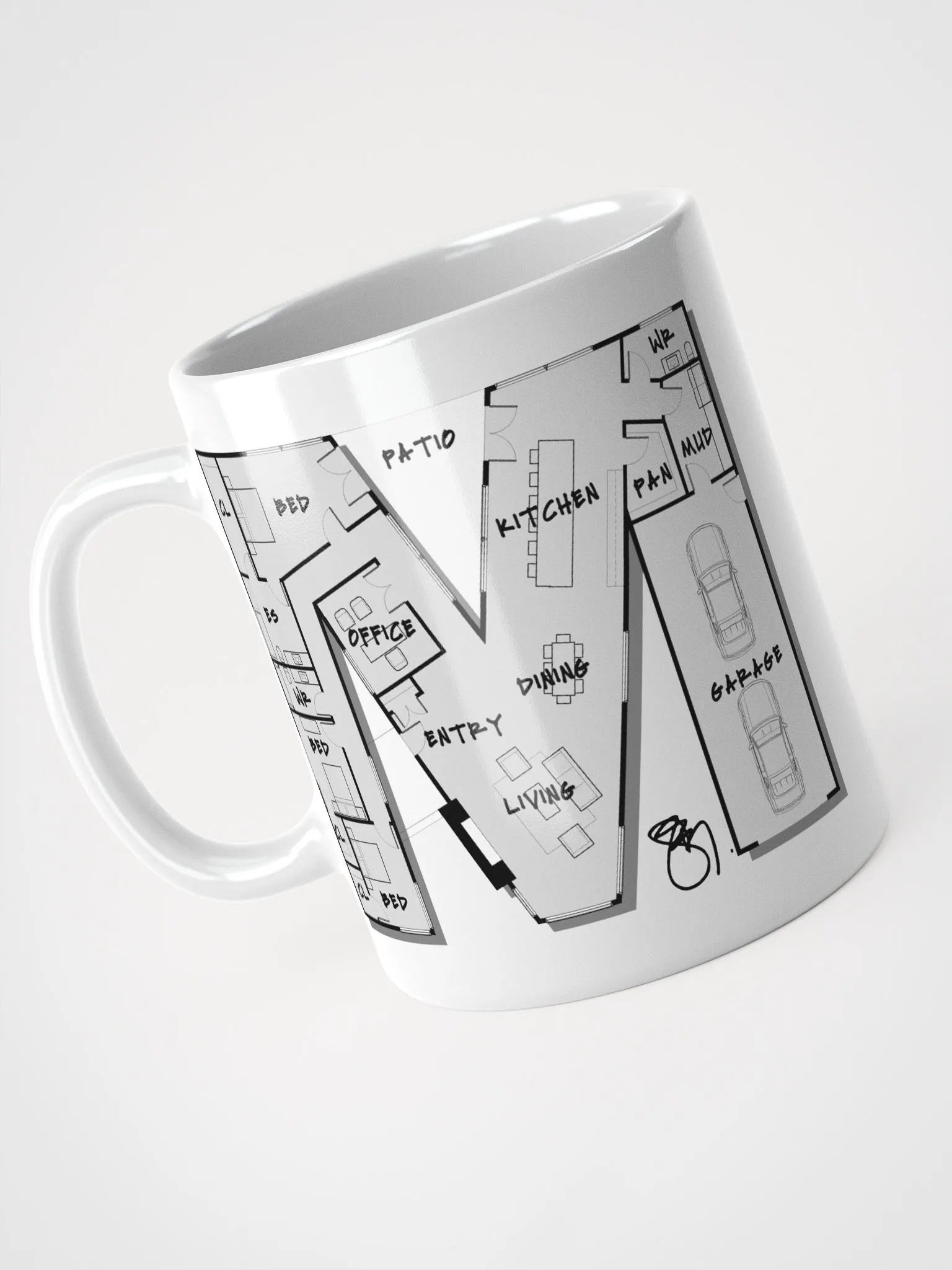 Alphabet Floor Plan Mug - M product image (2)