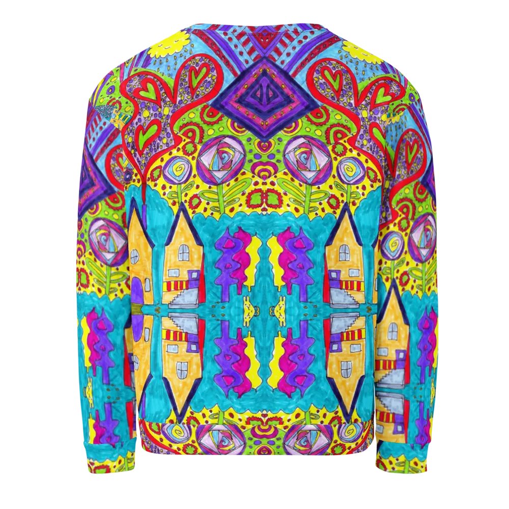 Abstract Doodle Happiness Too Unisex Sweatshirt product image (6)