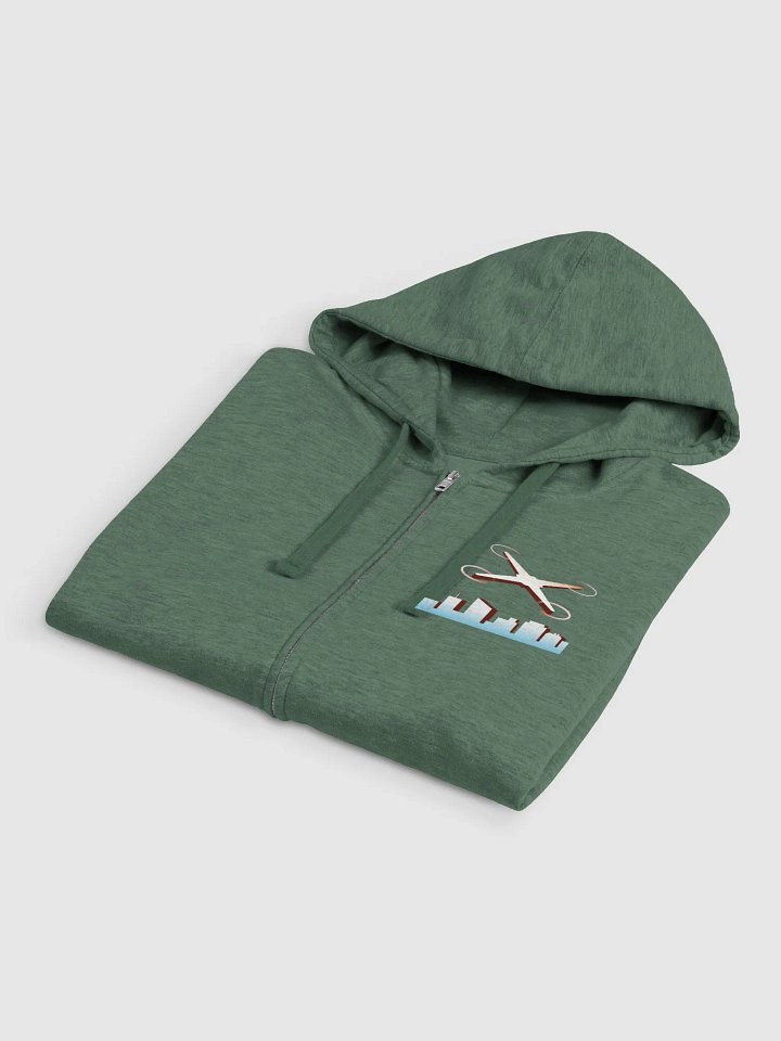 DroneMate Skyline Logo Fleece Jacket product image (4)