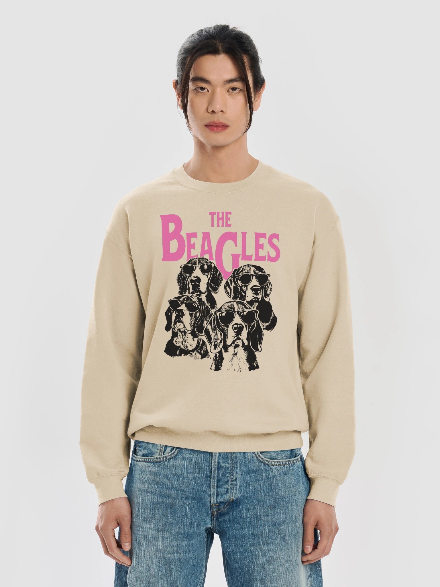 The Beagles Sweatshirt of a Group of Beagles Wearing Sunglasses | Funny Sweatshirt for Beagle Paw-rents product image (50)