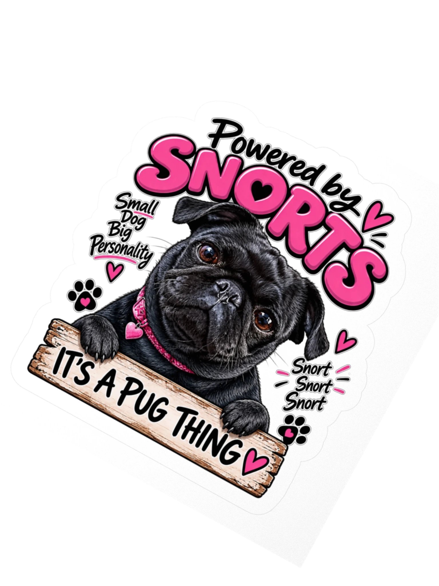 Powered By Snorts Kiss-Cut Sticker product image (2)