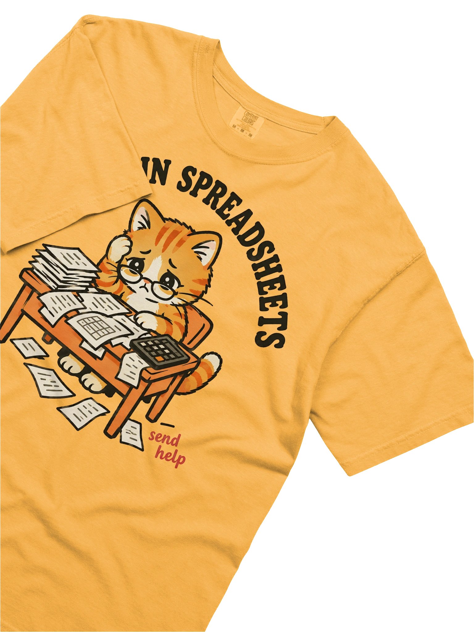 Crying in Spreadsheets Cat Tee product image (3)