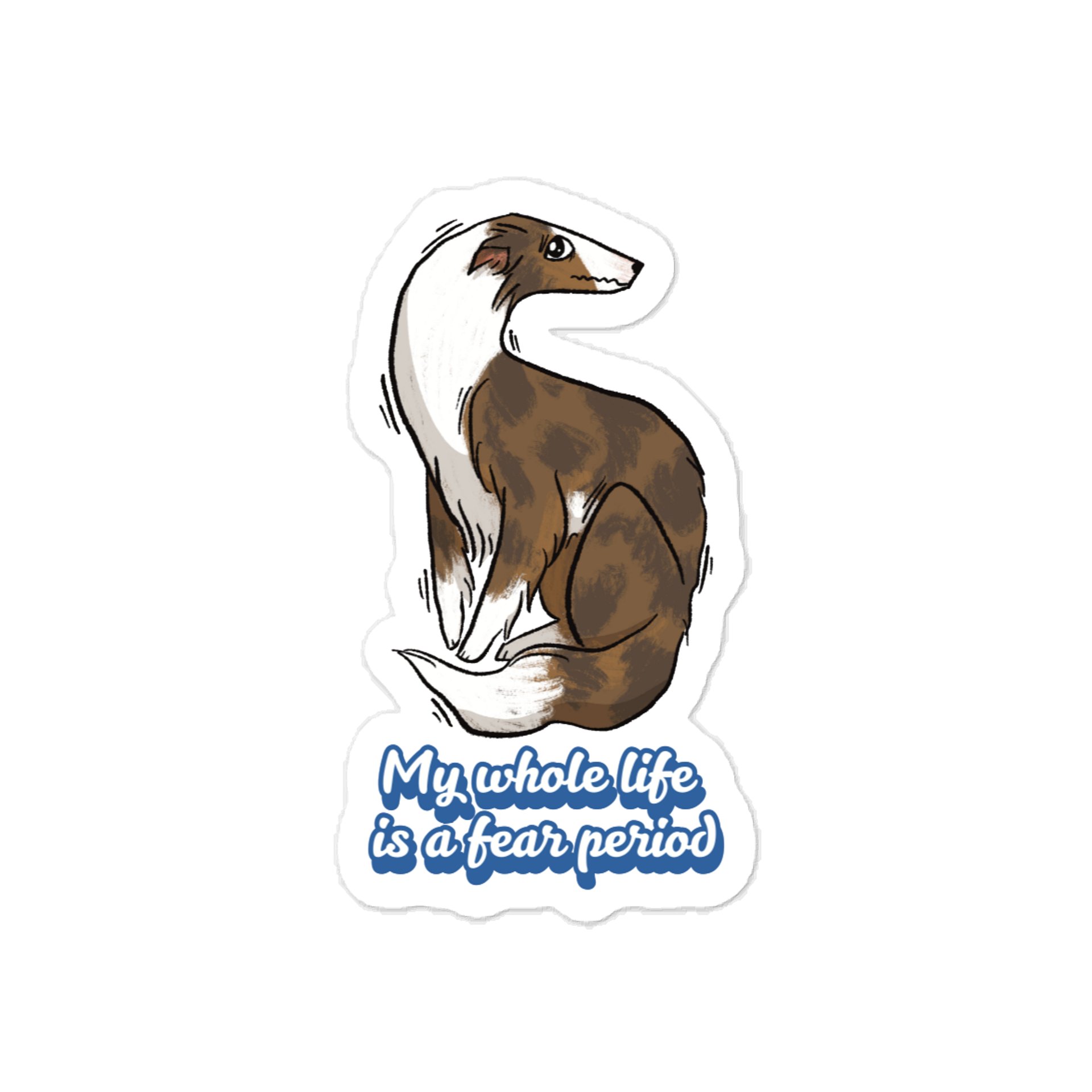 Fear Period Sticker - Irish Marked Brindle product image (1)