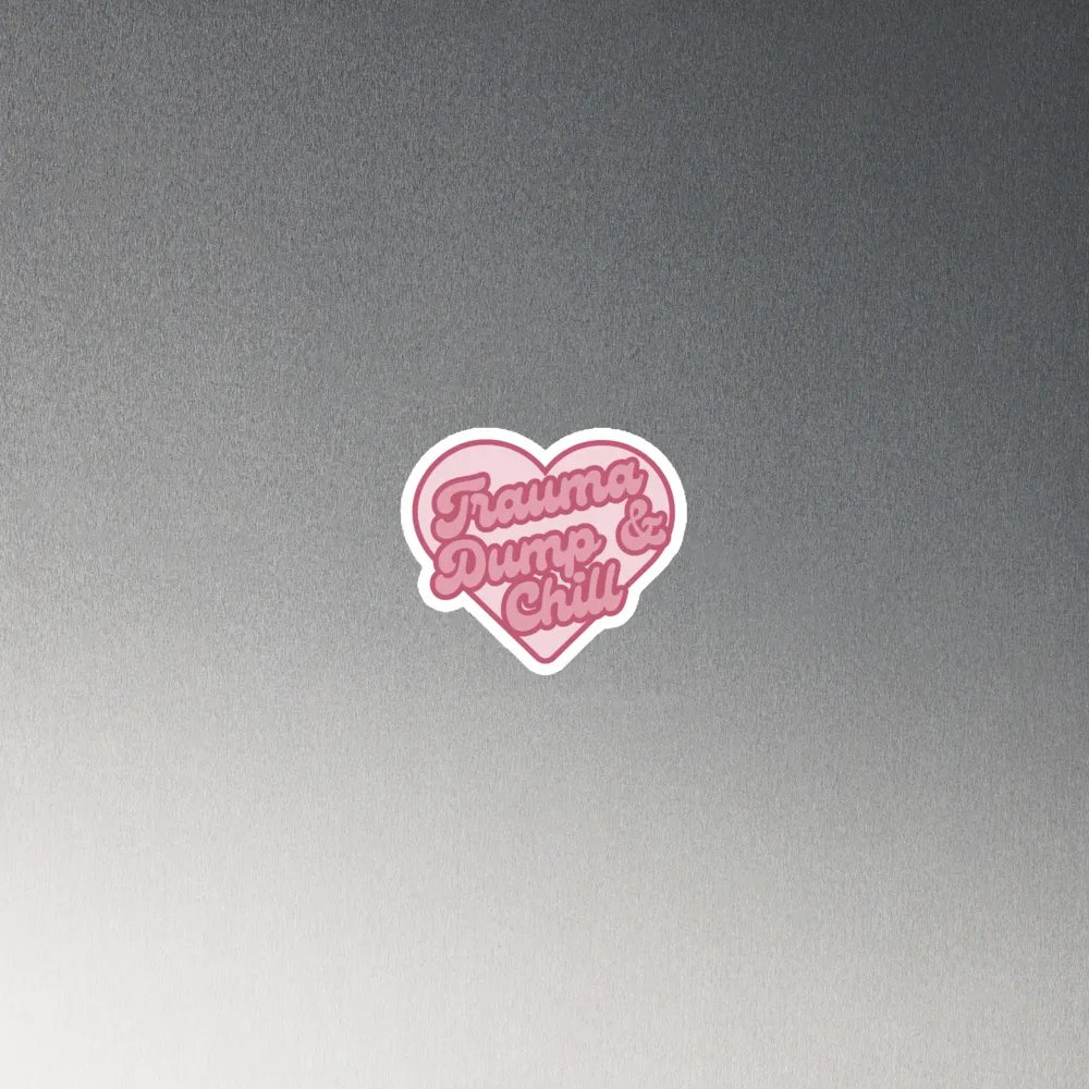 Trauma Dump & Chill Heart Magnets product image (2)