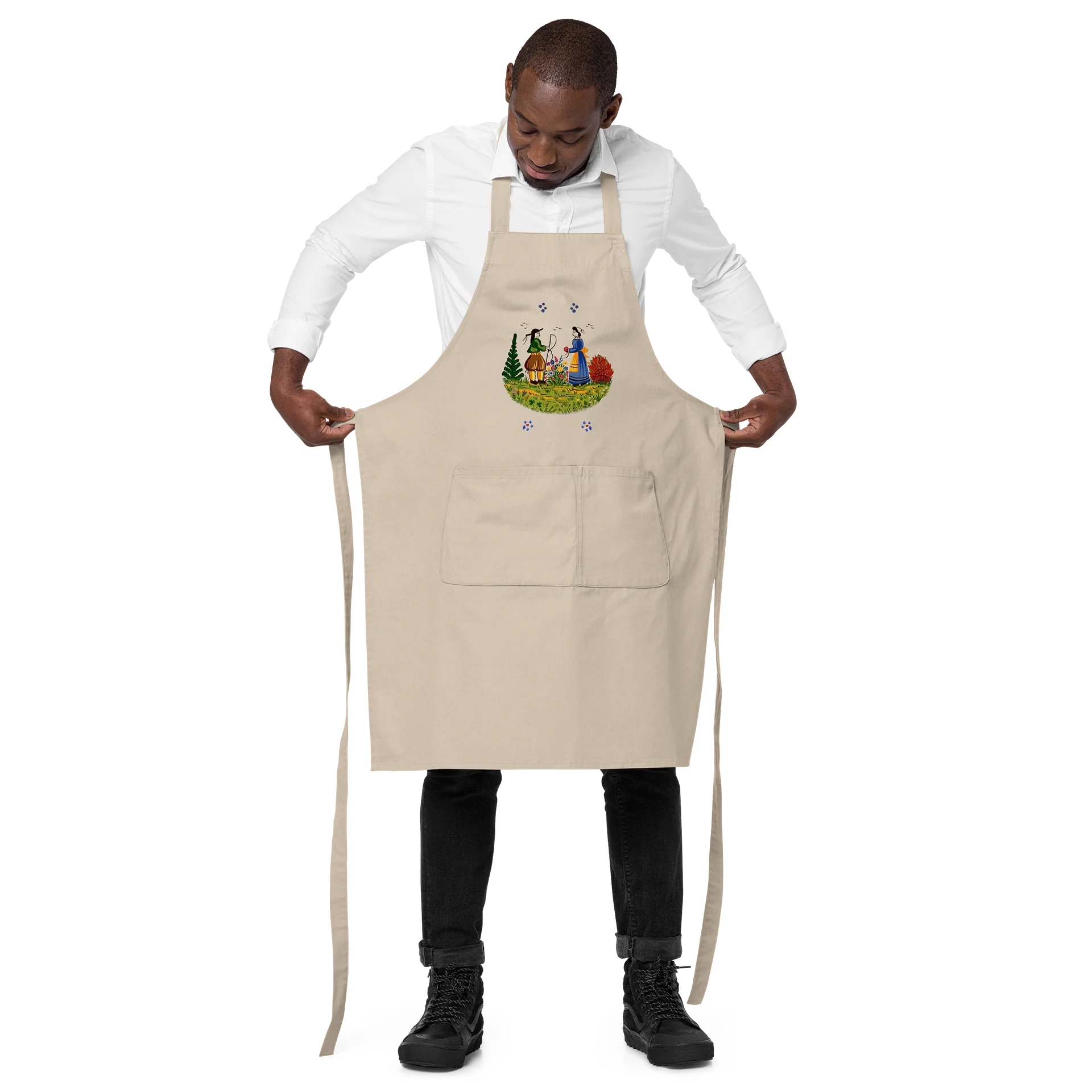 Tablier de Cuisine 100 % Coton Éco-Responsable “Petits Bretons” product image (2)