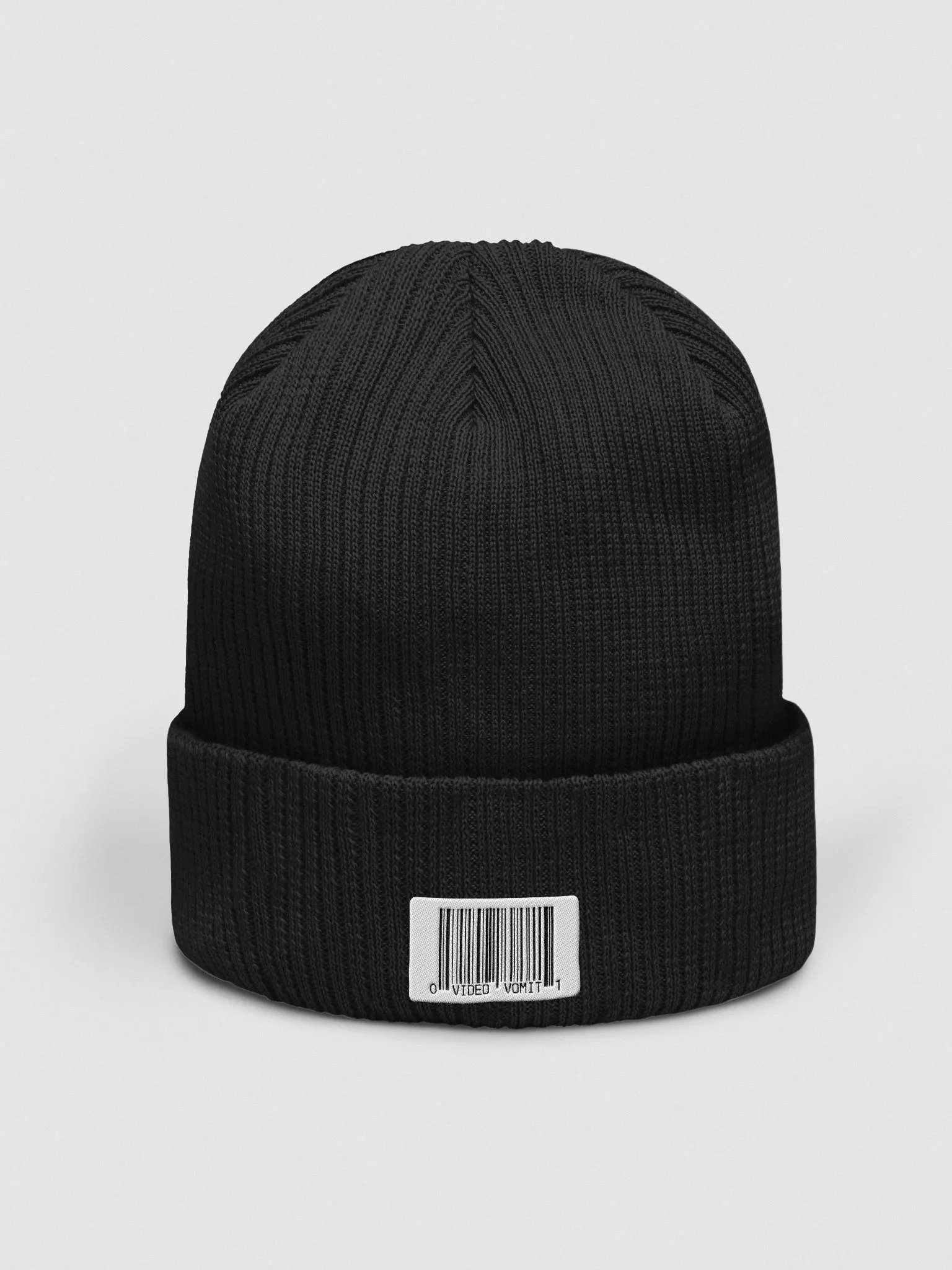 BARCODE embroidered beanie product image (1)