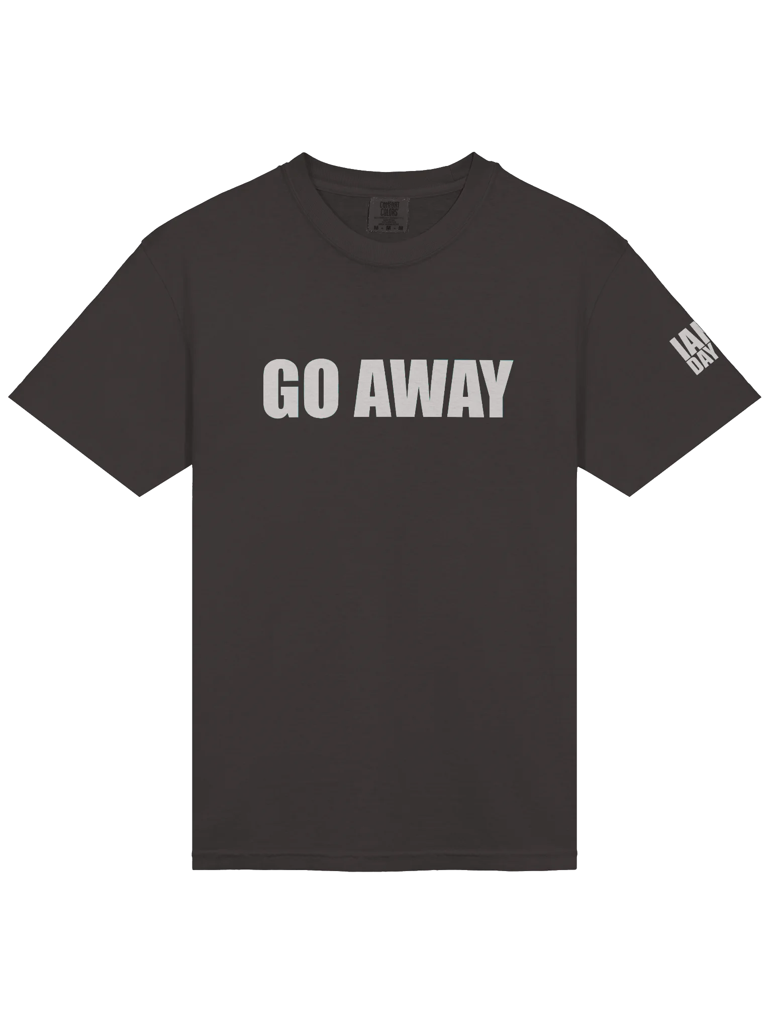 Go Away Simple T-Shirt - Gray product image (3)