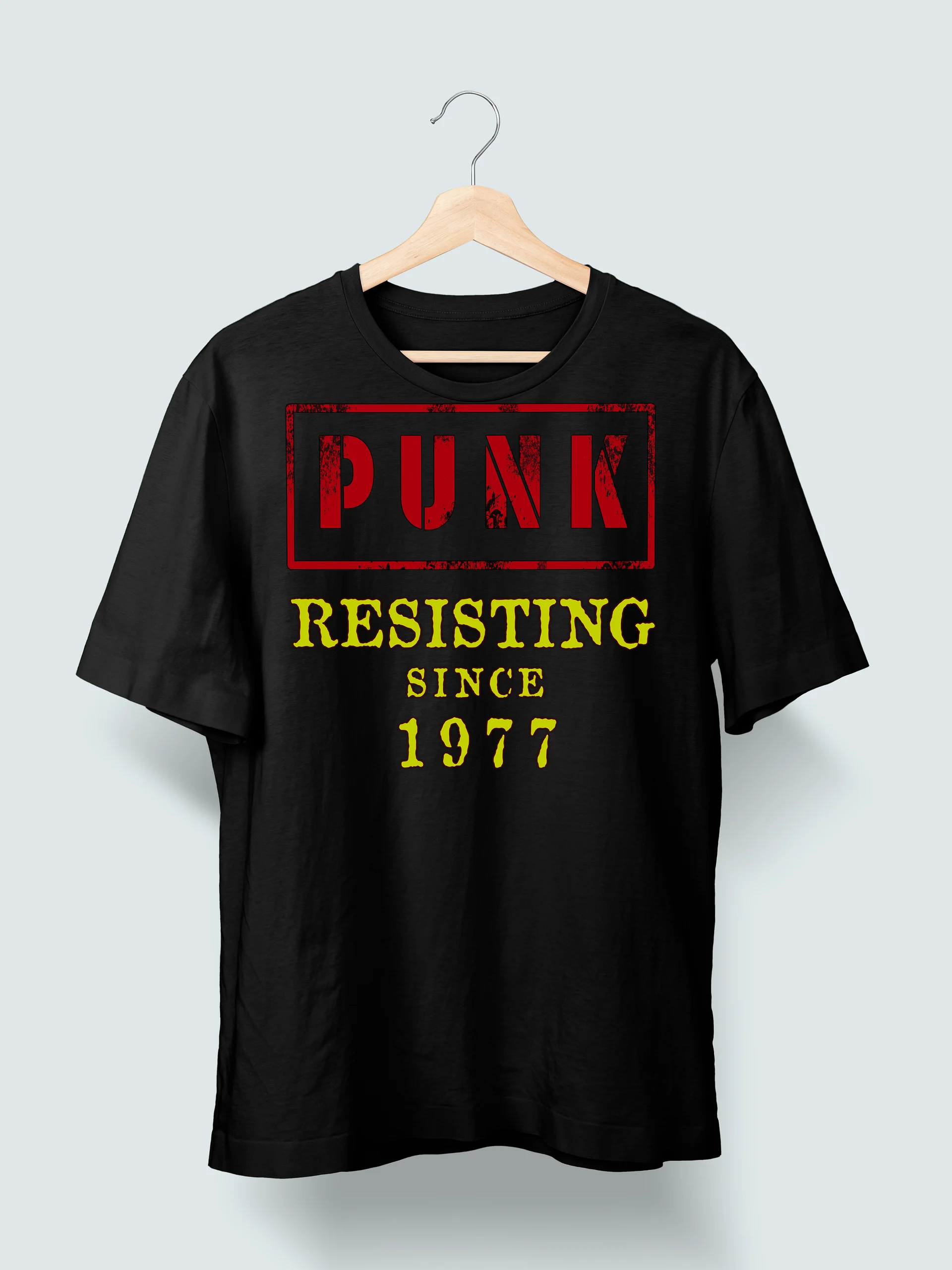 Punk Resisting Since 1977 Graphic Tee - Vintage 1970s Alternative Rock Streetwear T-Shirt product image (3)