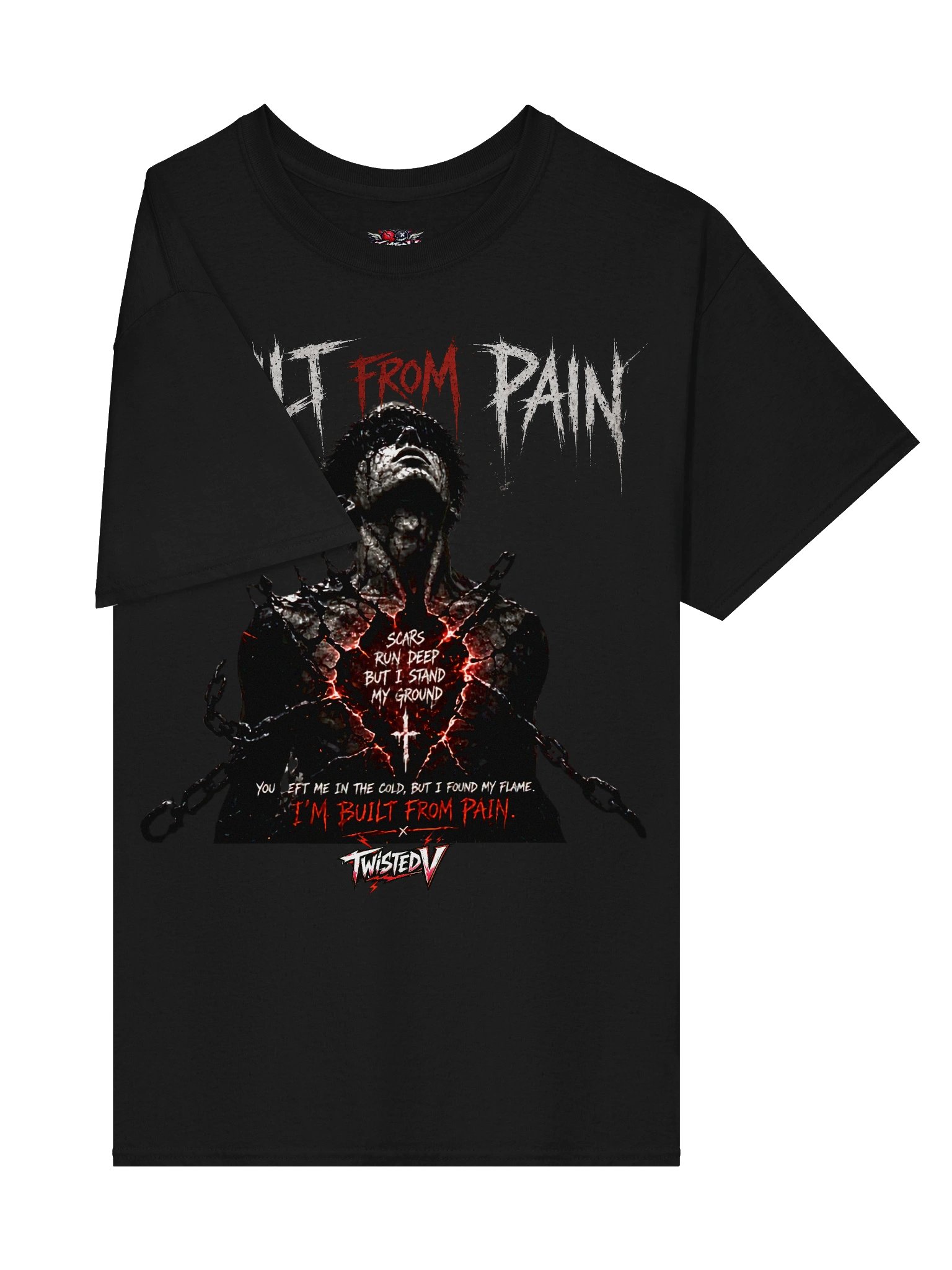 Built from Pain - Twisted V T-shirt product image (6)