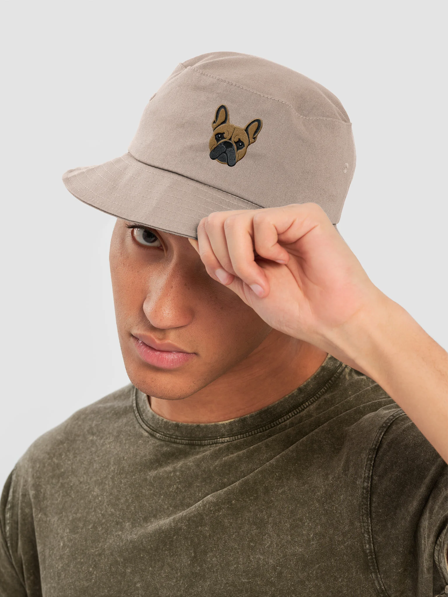 TJ The Frenchie Face Flexfit Bucket Hat product image (8)