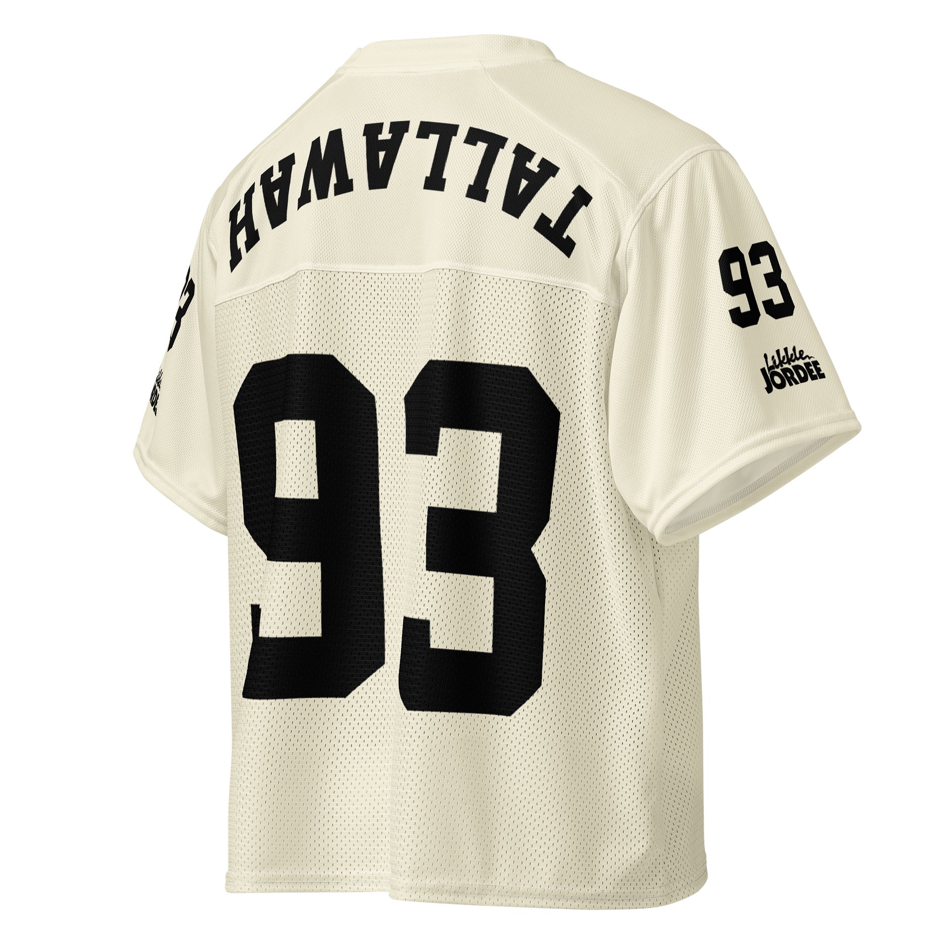 "likkle but TALLAWAH" Boxy Football Jersey product image (4)