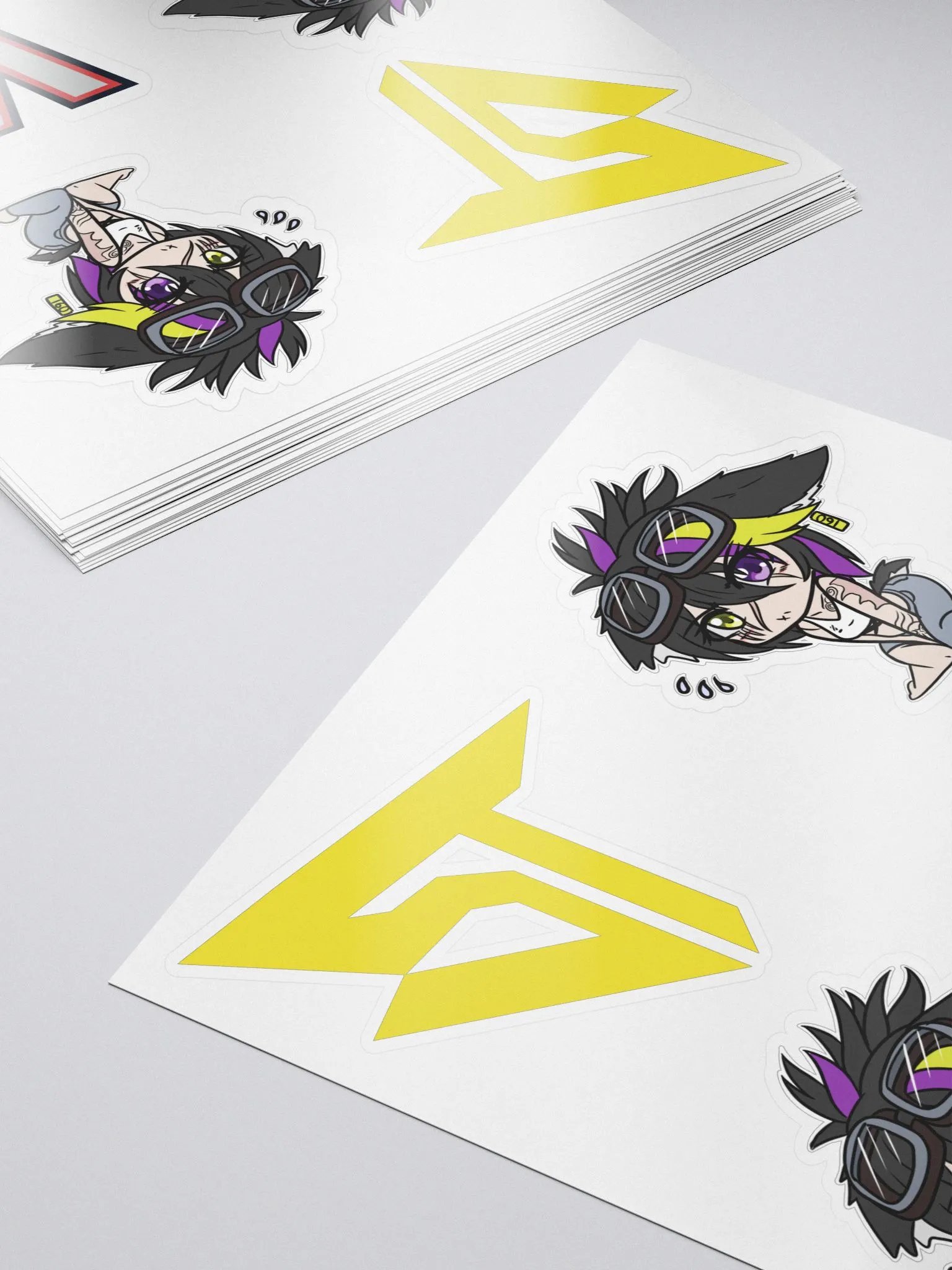 Chibi Staffy Sticker Sheet (Art by Whitepulse) product image (5)
