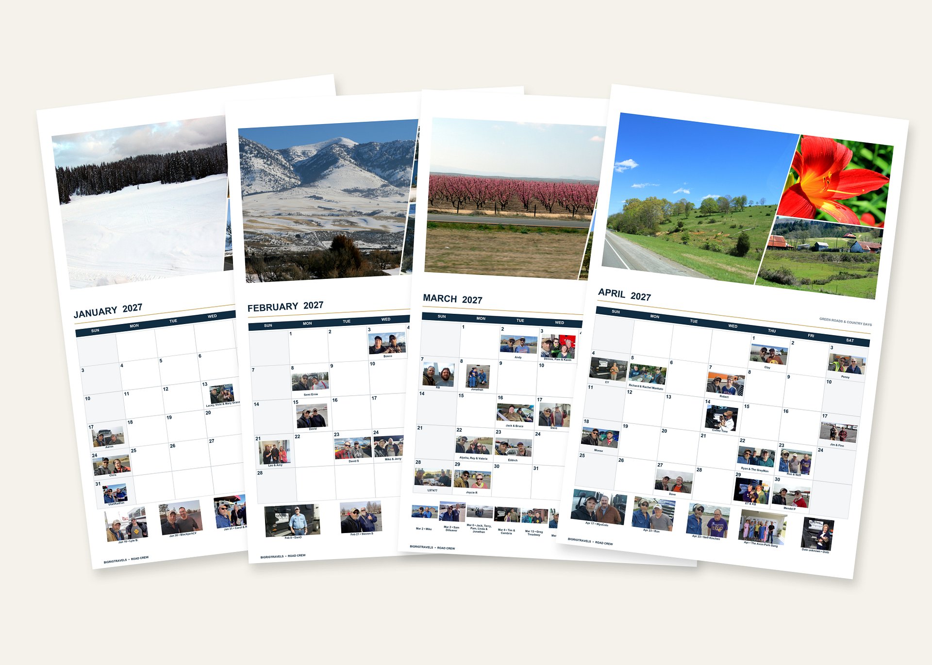 2027 BigRigTravels Special Road Crew Calendar — Scenic Edition product image (2)