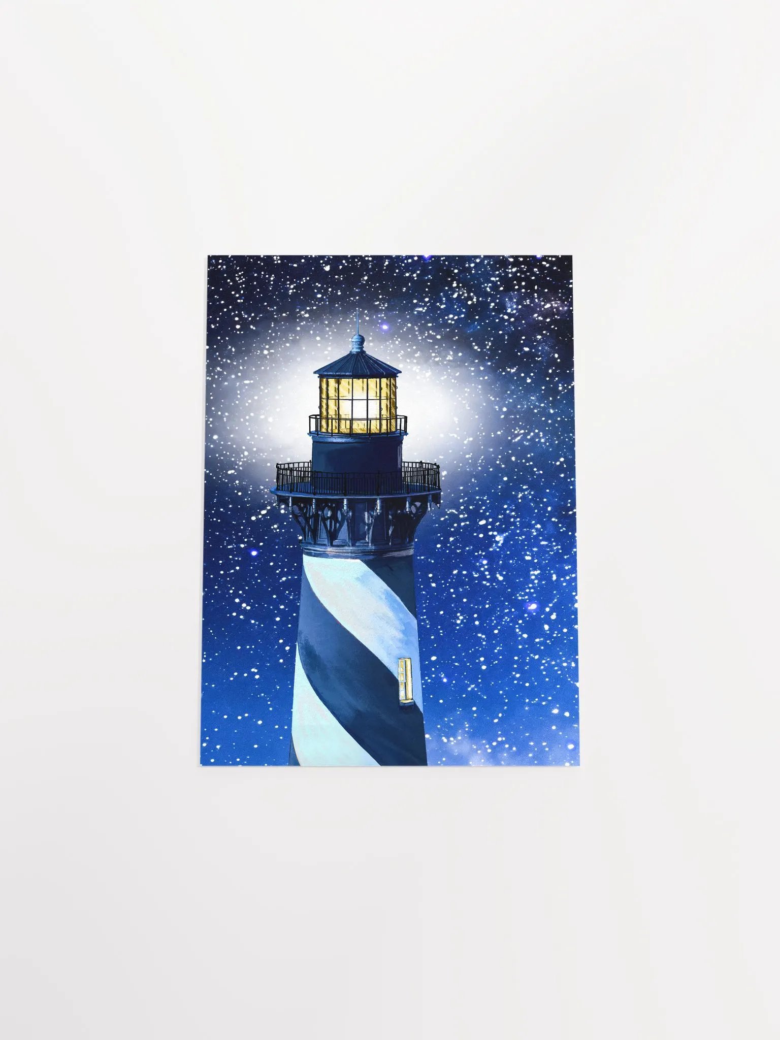 Cape Hatteras Lighthouse At Night - North Carolina Studio Art Print product image (4)